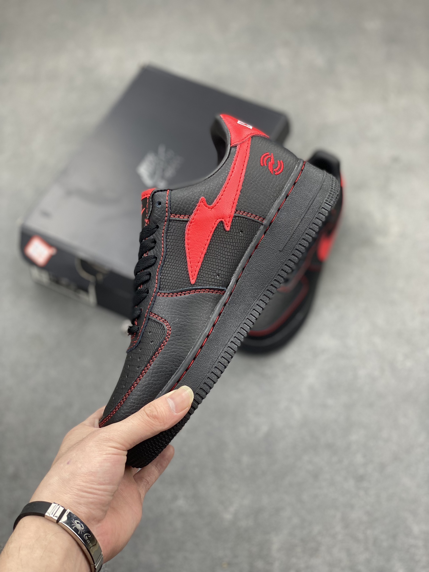 Nike Air Force 1 '07 Low Black/Red Casual Sneakers FQ3956-001 Size 36-45 4 i1713296525 8134 0