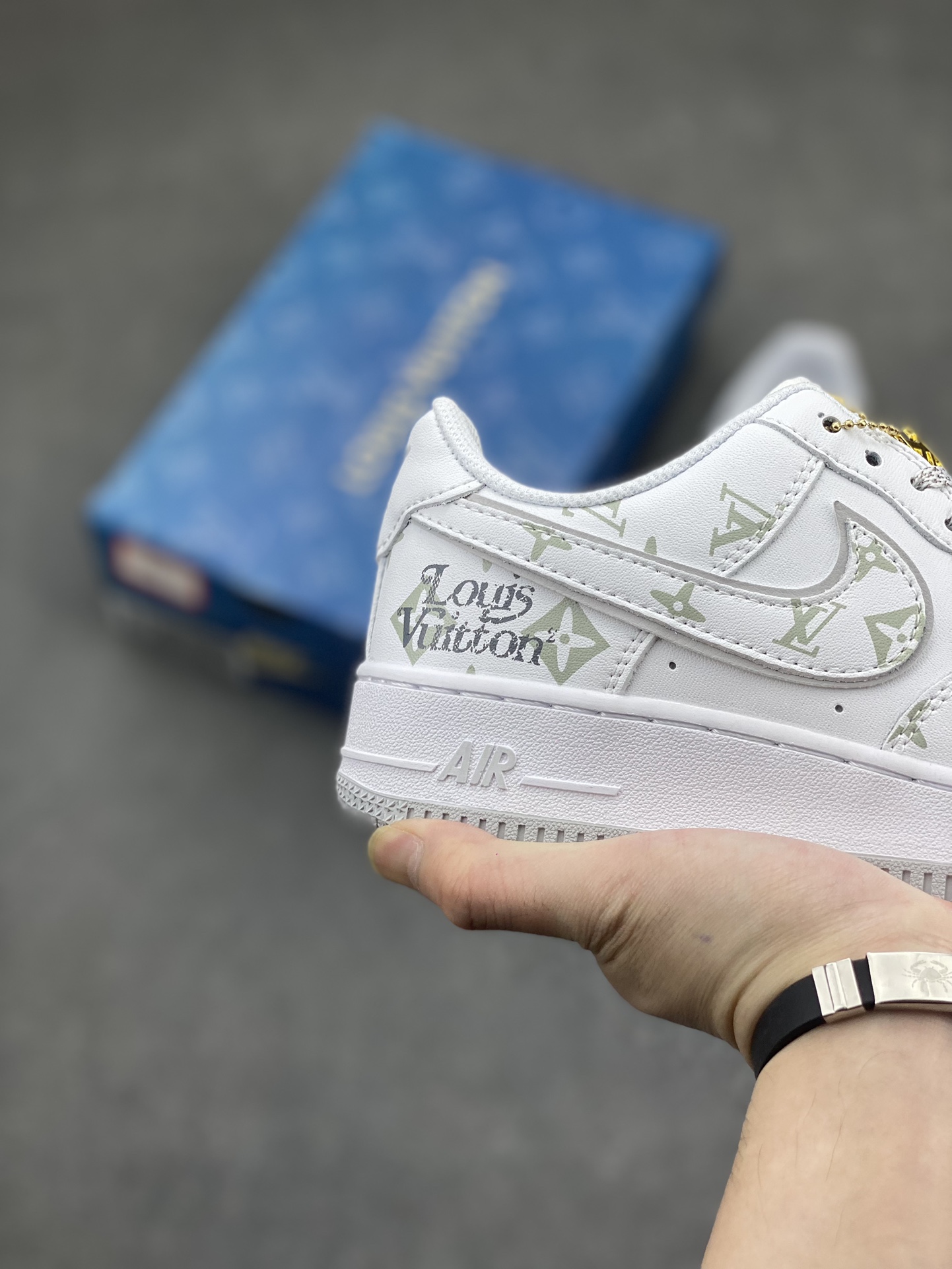Nike Air Force 1 Low White Louis Vuitton Custom Casual Sneakers 6 i1713296573 4565 0