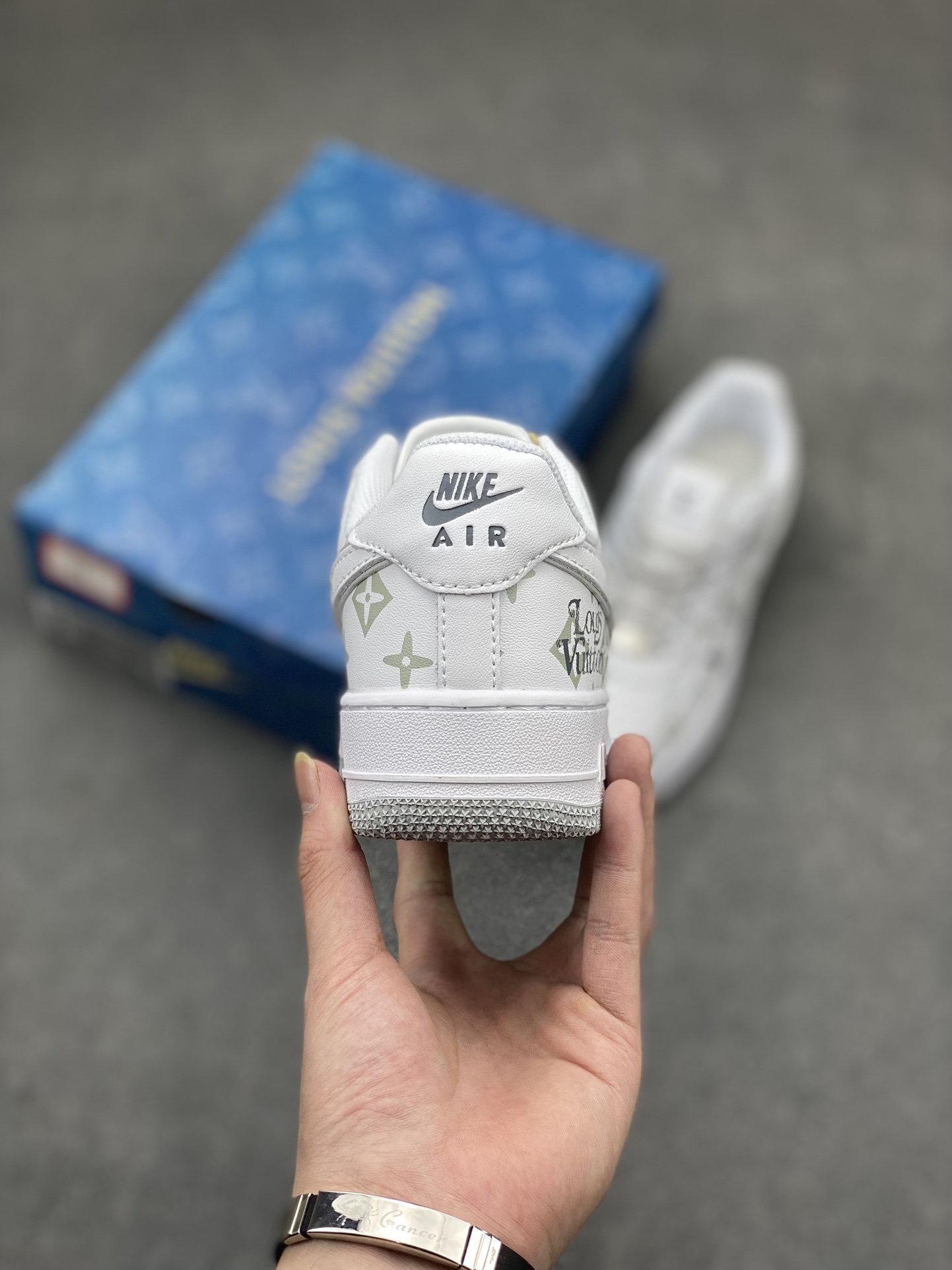 Nike Air Force 1 Low White Louis Vuitton Custom Casual Sneakers 5 i1713296573 9090 0
