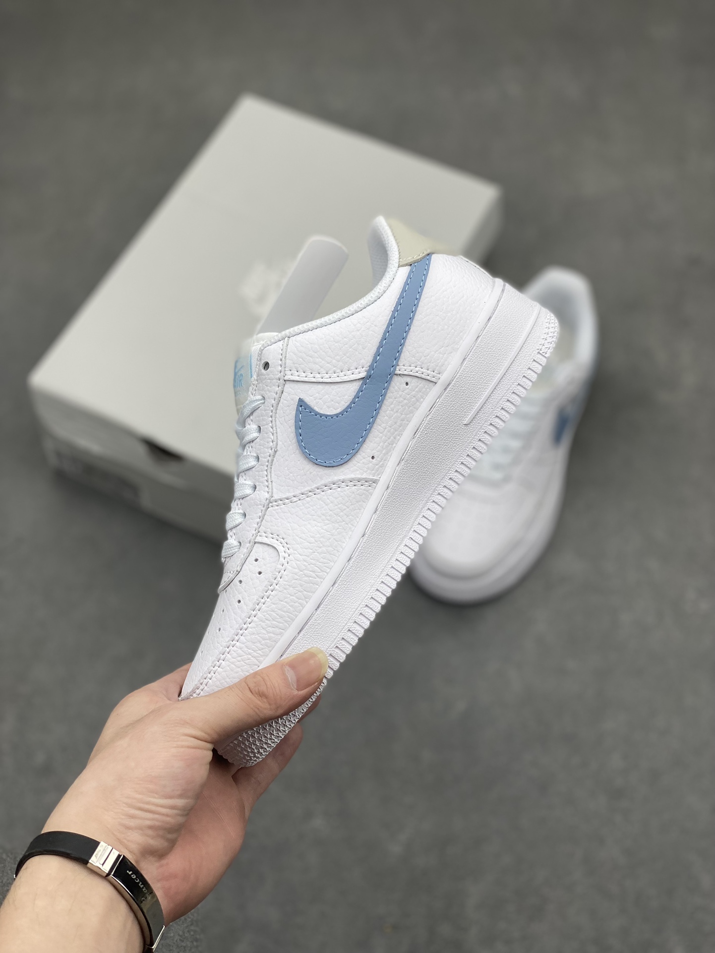 Nike Air Force 1 '07 Low White/Blue Casual Sneakers HF0022-100 4 i1713387002 1293 0