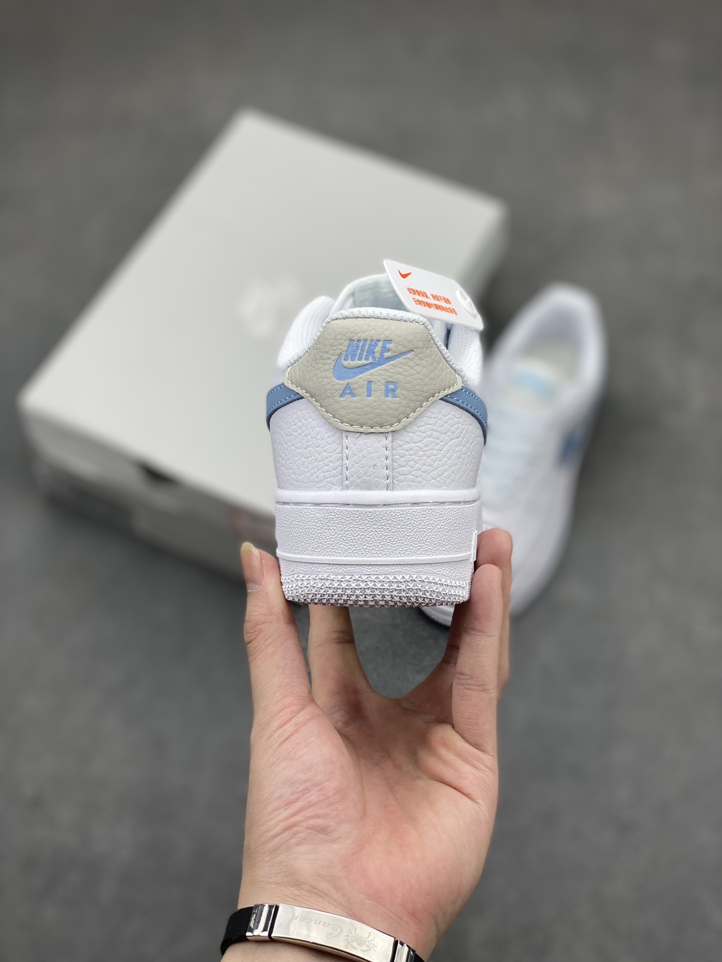 Nike Air Force 1 '07 Low White/Blue Casual Sneakers HF0022-100 5 i1713387002 6949 0