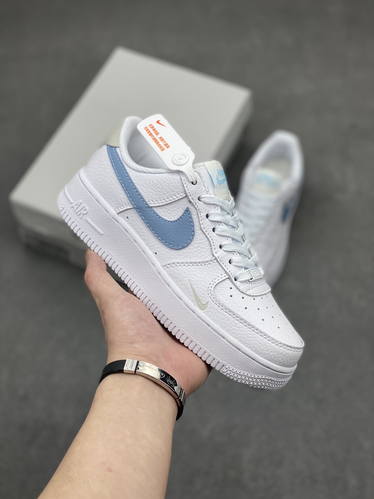 Nike Air Force 1 '07 Low White/Blue Casual Sneakers HF0022-100 2 i1713387002 7450 0
