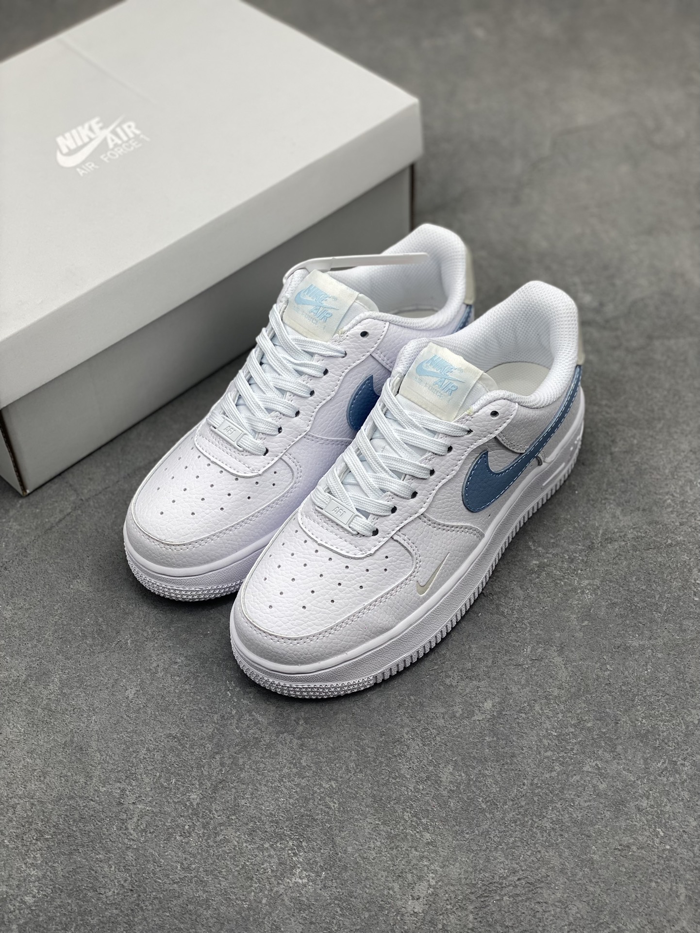 Nike Air Force 1 '07 Low White/Blue Casual Sneakers HF0022-100 9 i1713387004 5337 0