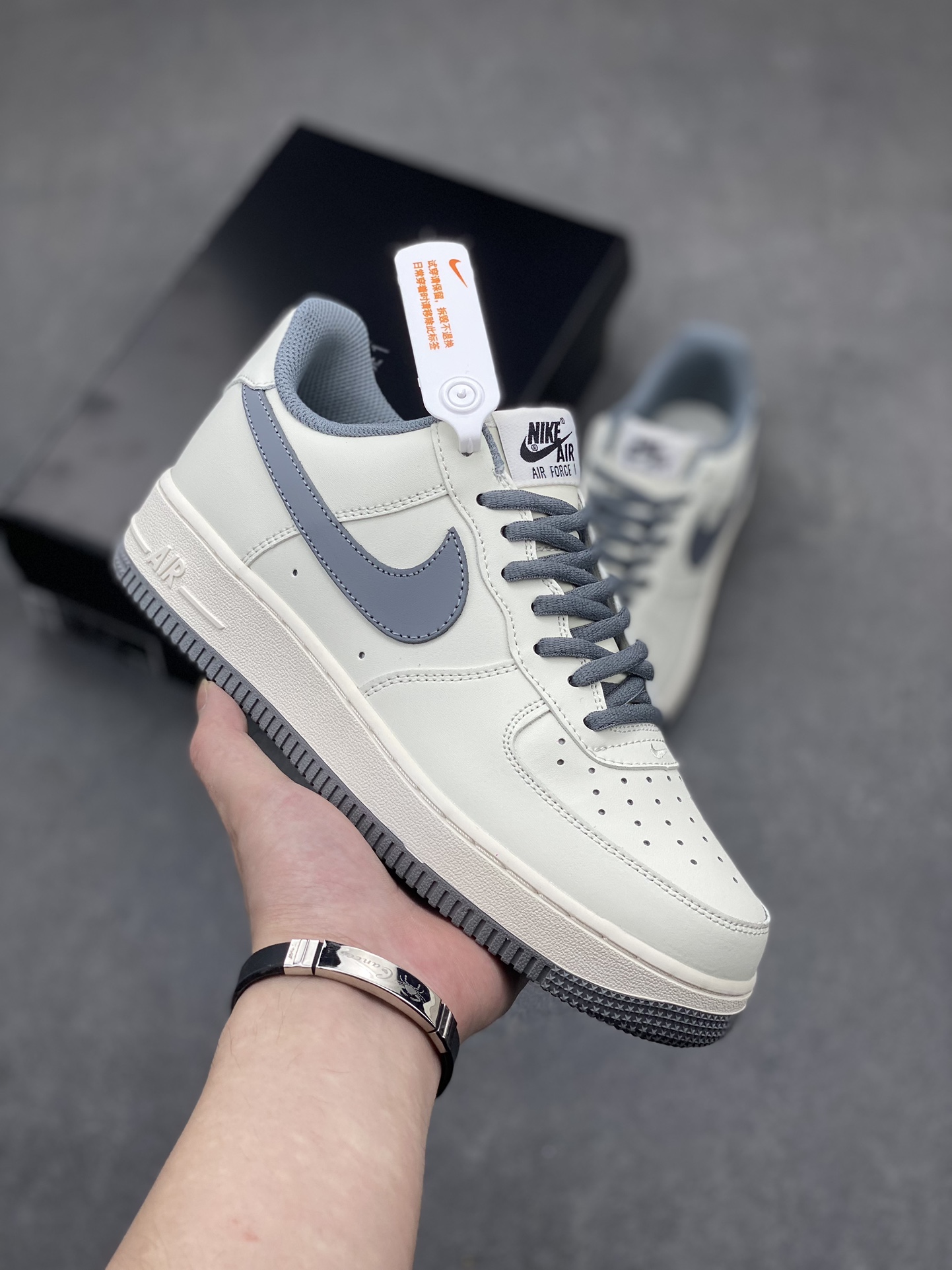 Nike Air Force 1 Low '07 Grey Casual Sneakers - CW5653-263 2 i1713387175 804 0