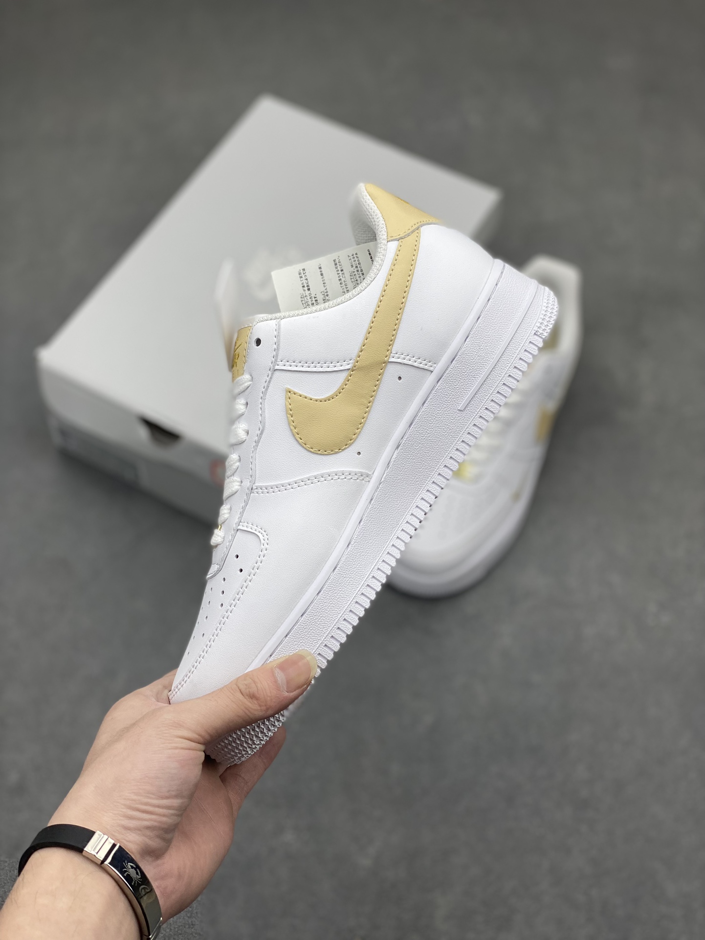 Nike Air Force 1 Low '07 White Gold Casual Sneakers CZ0270-105 4 i1713474530 7514 0