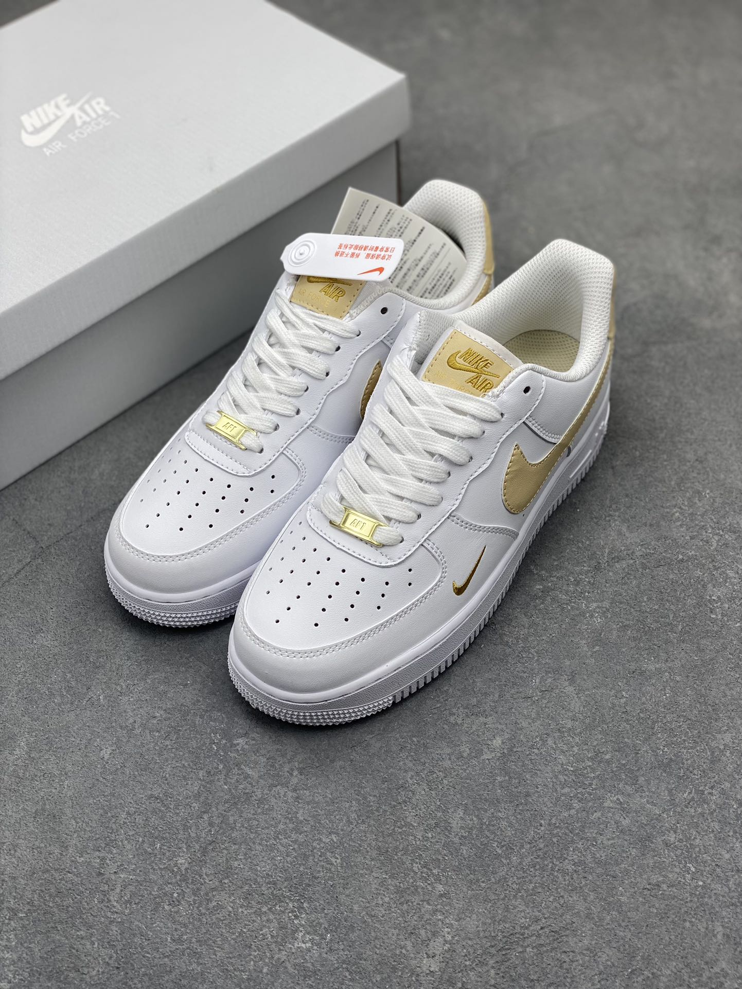 Nike Air Force 1 Low '07 White Gold Casual Sneakers CZ0270-105 9 i1713474530 8535 3