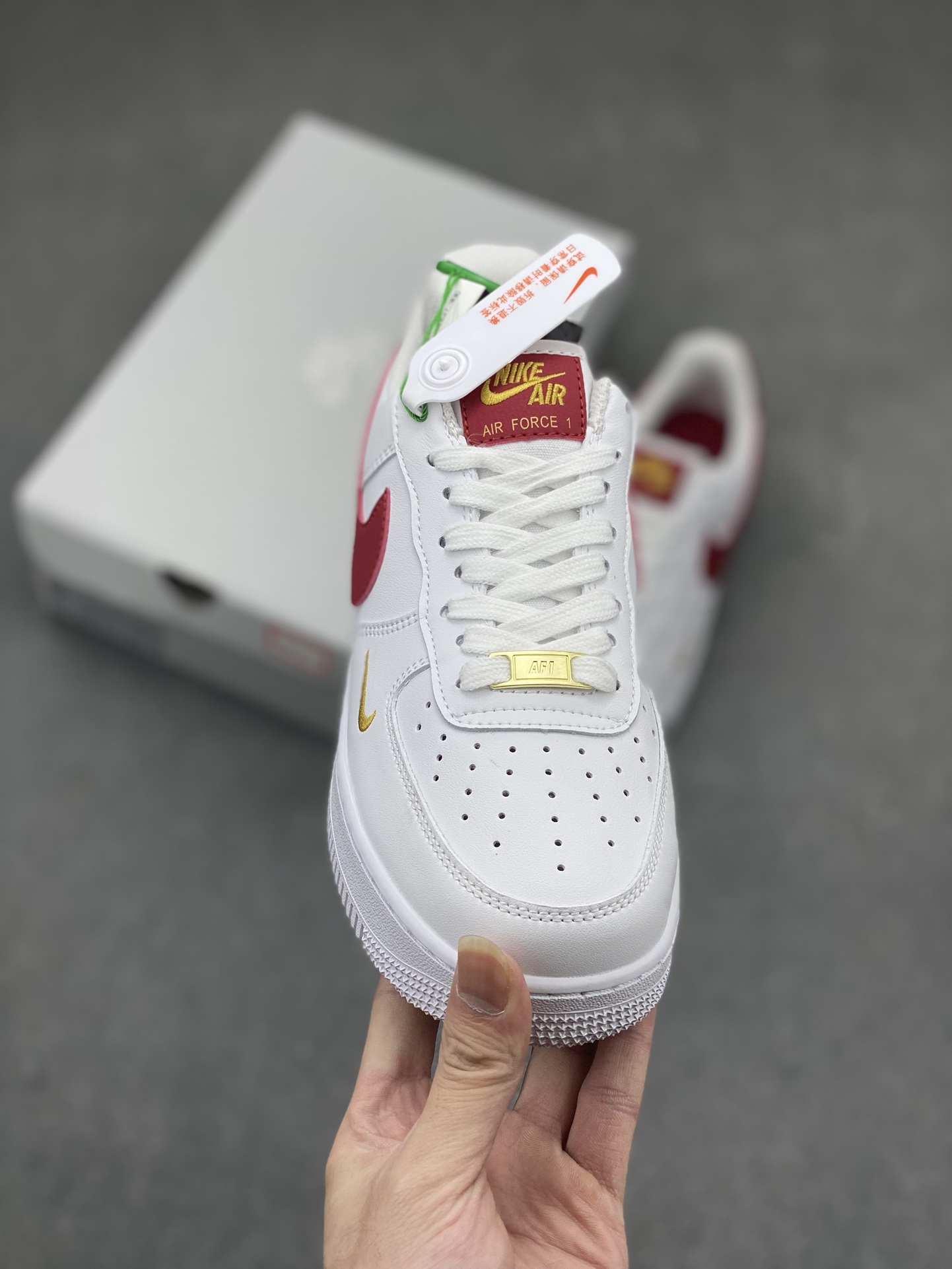 Nike Air Force 1 Low '07 White Red Gold Casual Sneakers CZ0270-104 3 i1713474555 3084 6