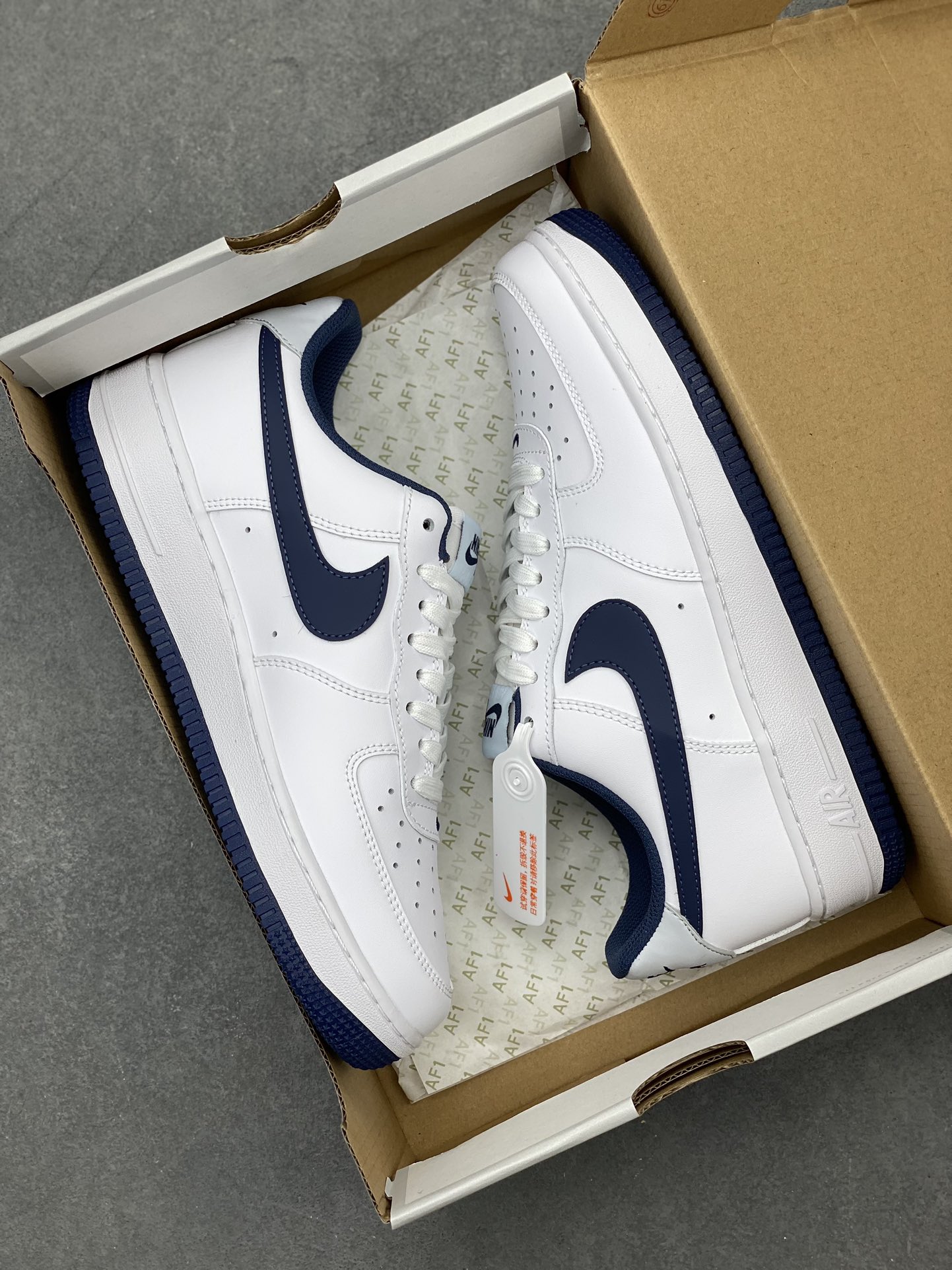 Nike Air Force 1 '07 Low White Midnight Navy Men's Shoes FV5948-104 10 i1713637324 2716 4
