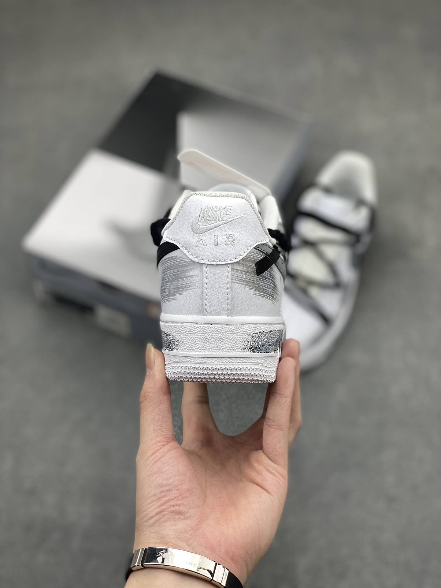 Nike Air Force 1 Low '07 Hand-Painted Cement Grey - Original Edition 5 i1713901545 2229 0