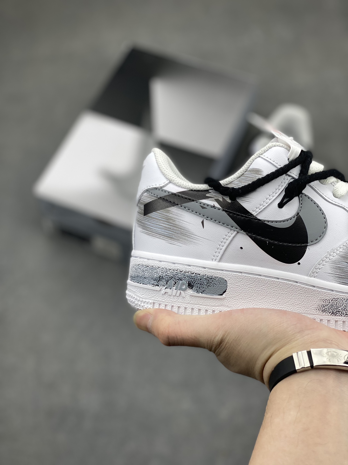 Nike Air Force 1 Low '07 Hand-Painted Cement Grey - Original Edition 6 i1713901545 2564 0