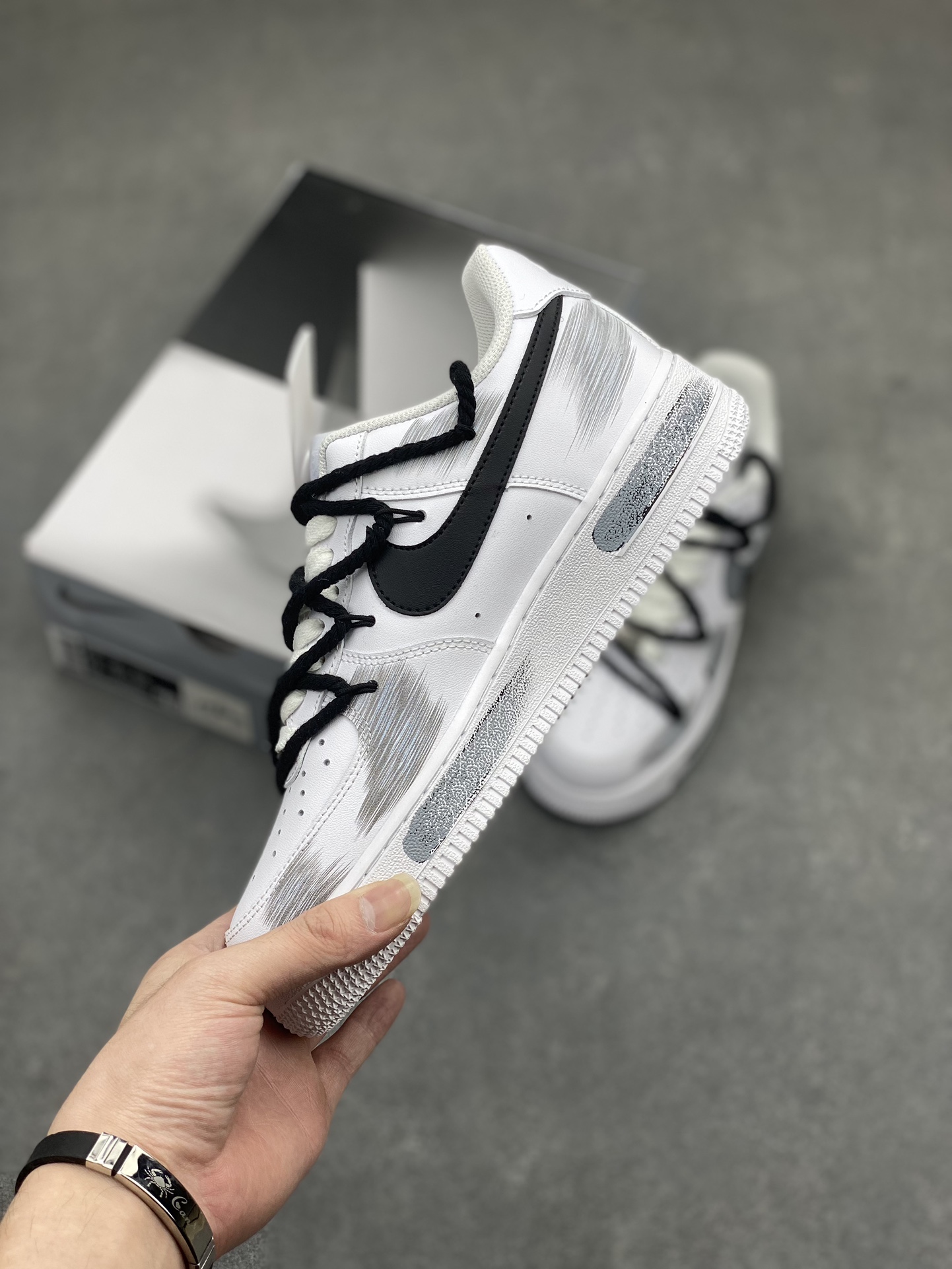 Nike Air Force 1 Low '07 Hand-Painted Cement Grey - Original Edition 4 i1713901545 8545 0