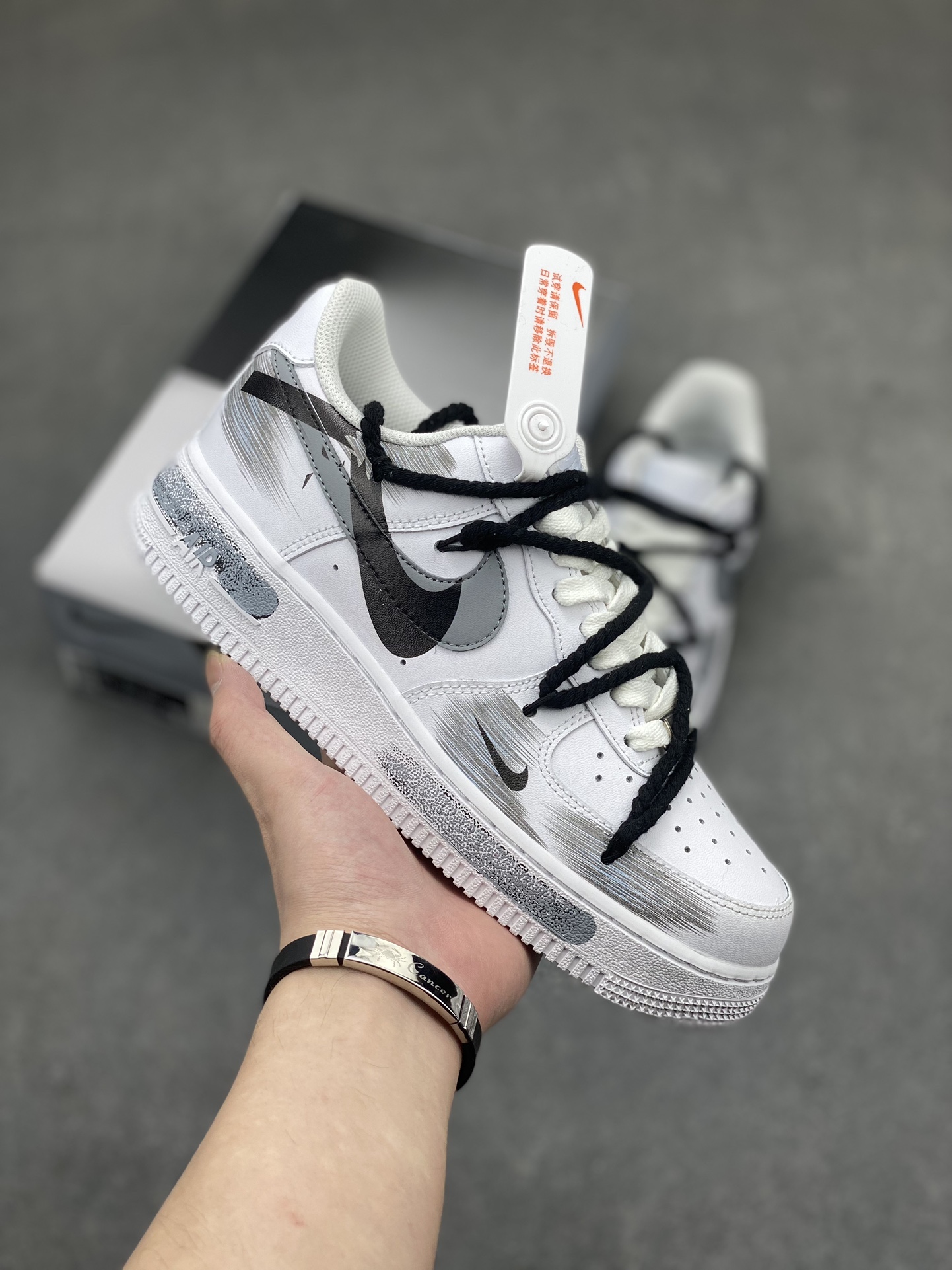 Nike Air Force 1 Low '07 Hand-Painted Cement Grey - Original Edition 2 i1713901545 8949 0