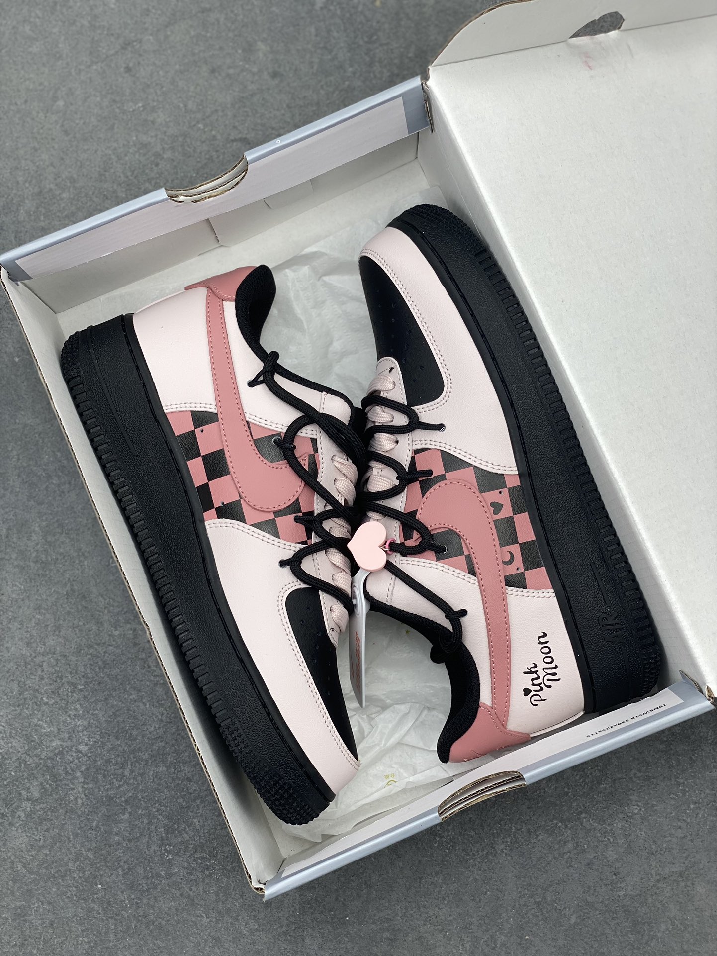 Nike Air Force 1 Low '07 Black Sugar Heart Anime Custom Sneakers 10 i1713901579 3419 1