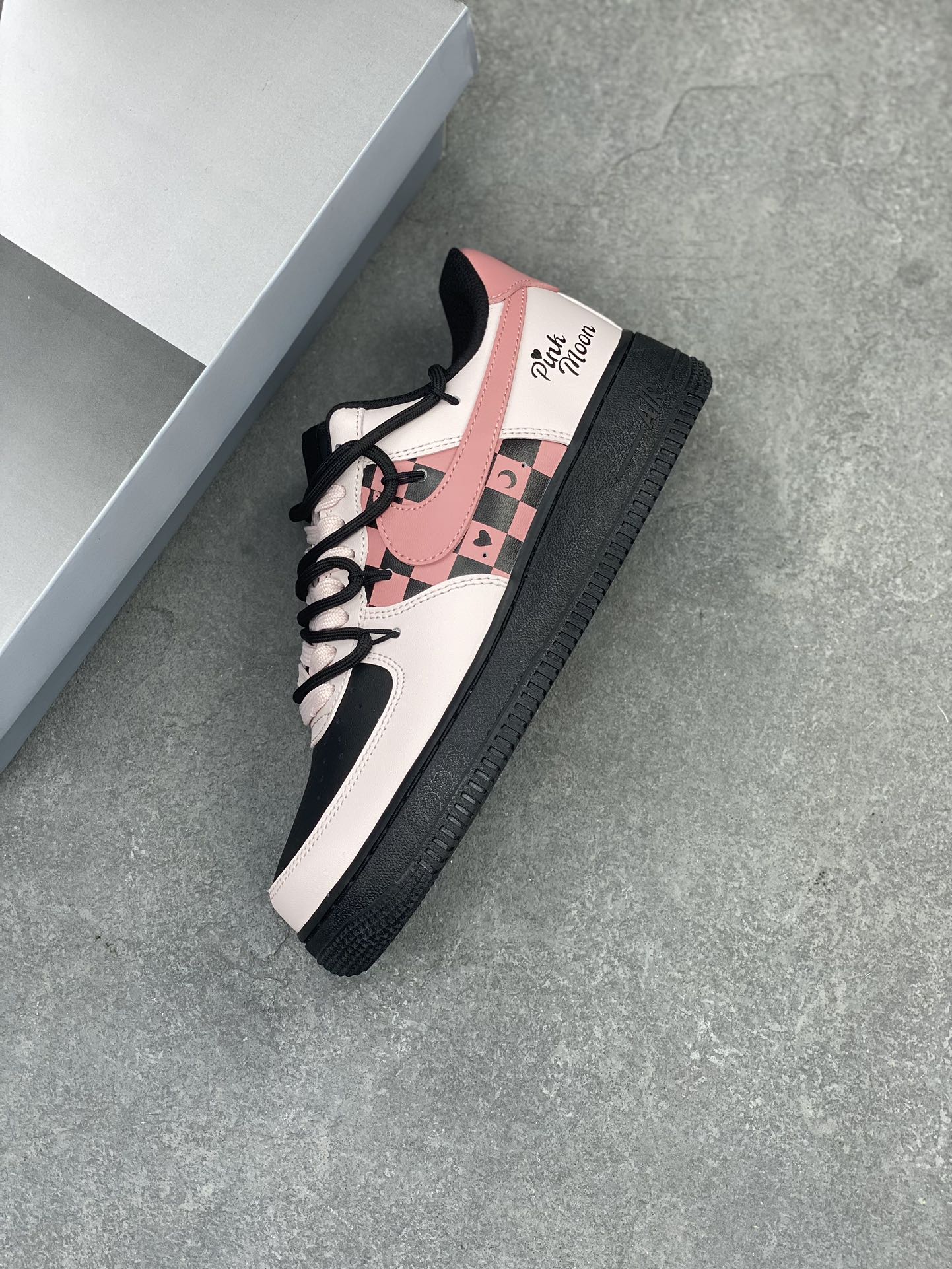 Nike Air Force 1 Low '07 Black Sugar Heart Anime Custom Sneakers 8 i1713901579 5100 6
