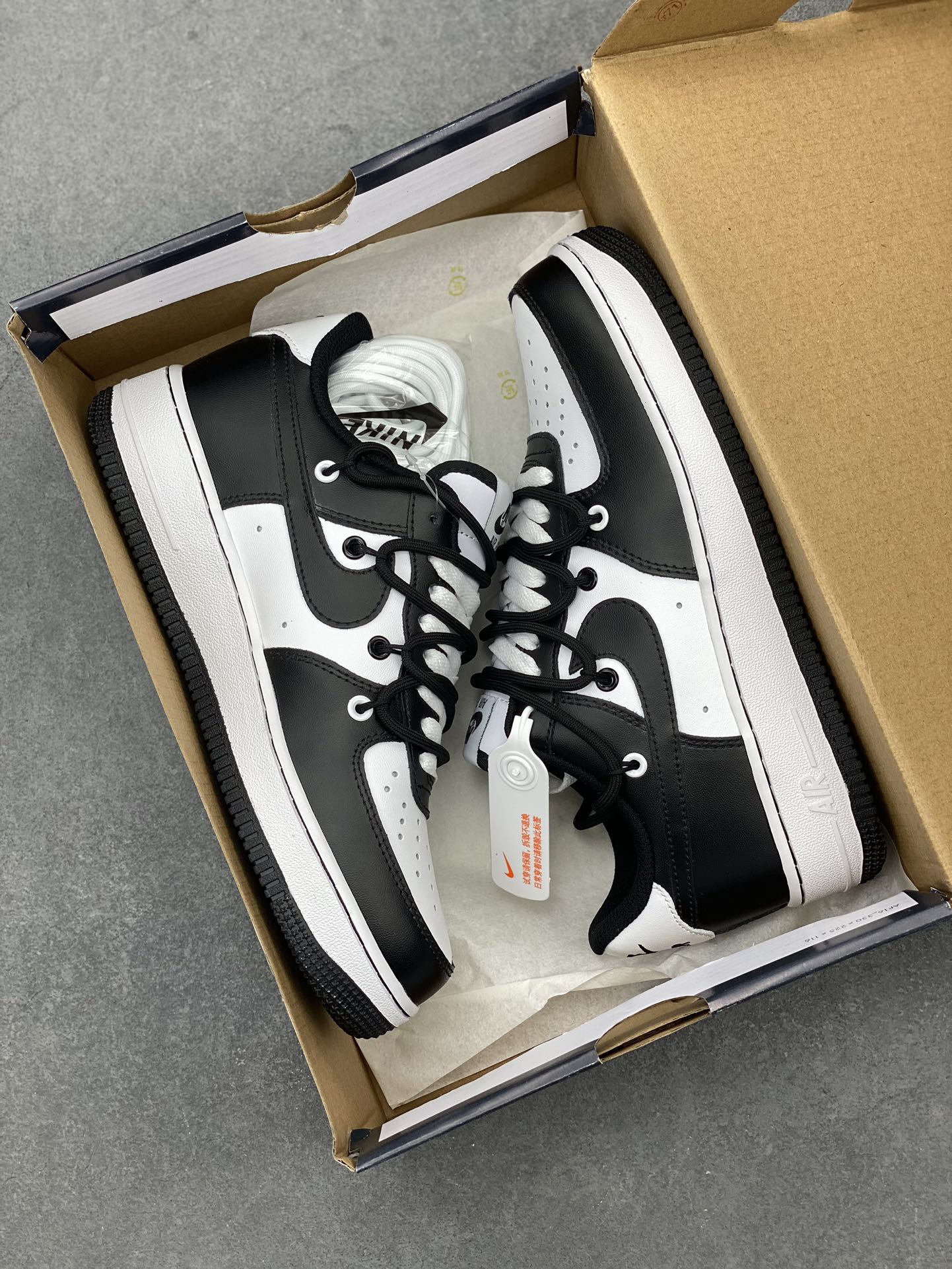 Nike Air Force 1 Low 'Panda' Black White Sneakers - Original Quality 10 i1713995071 6804 5