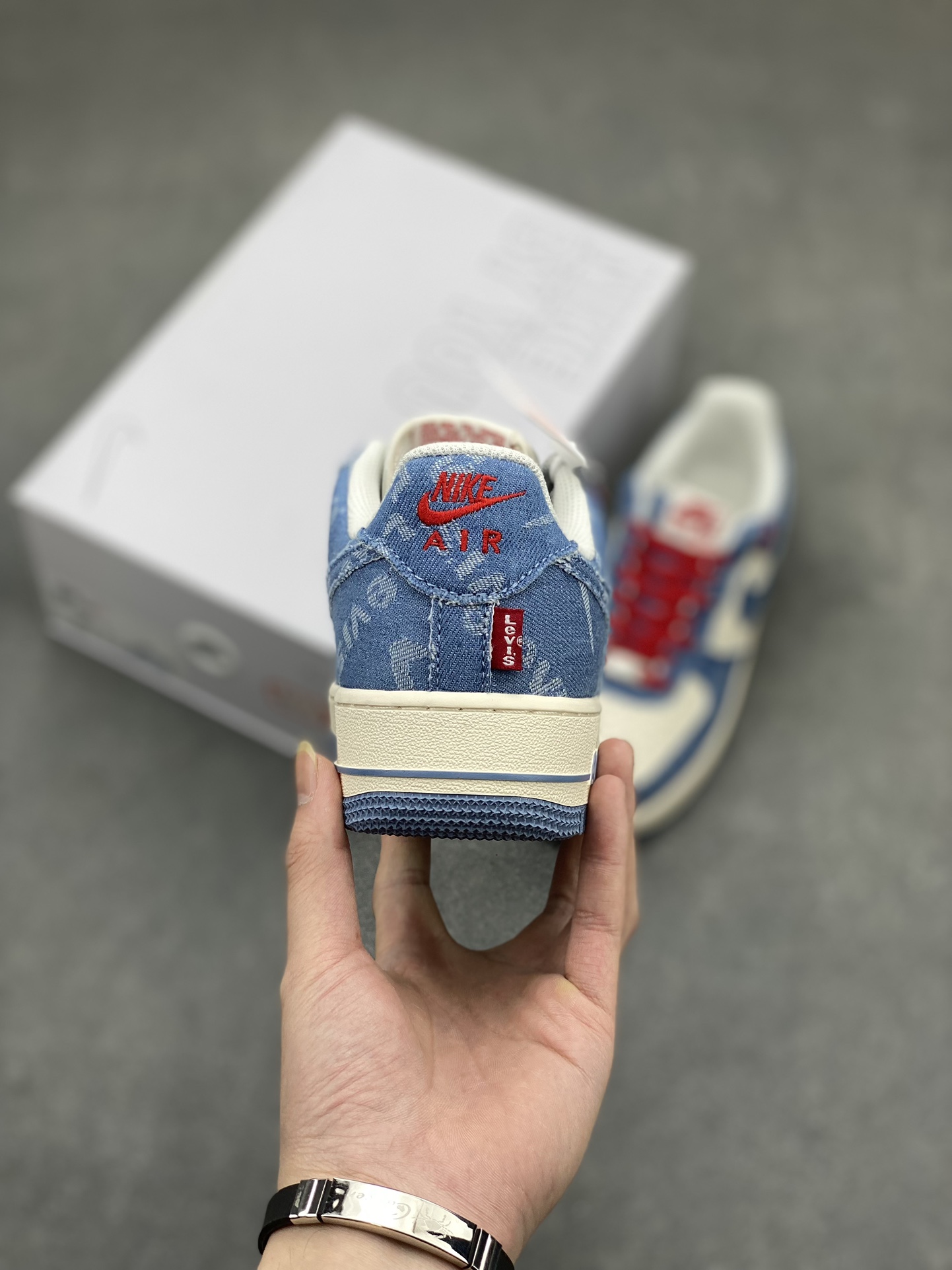 Nike Air Force 1 '07 Low Casual Sneakers - Blue Denim, Size 36-45 5 i1714077998 4070 0