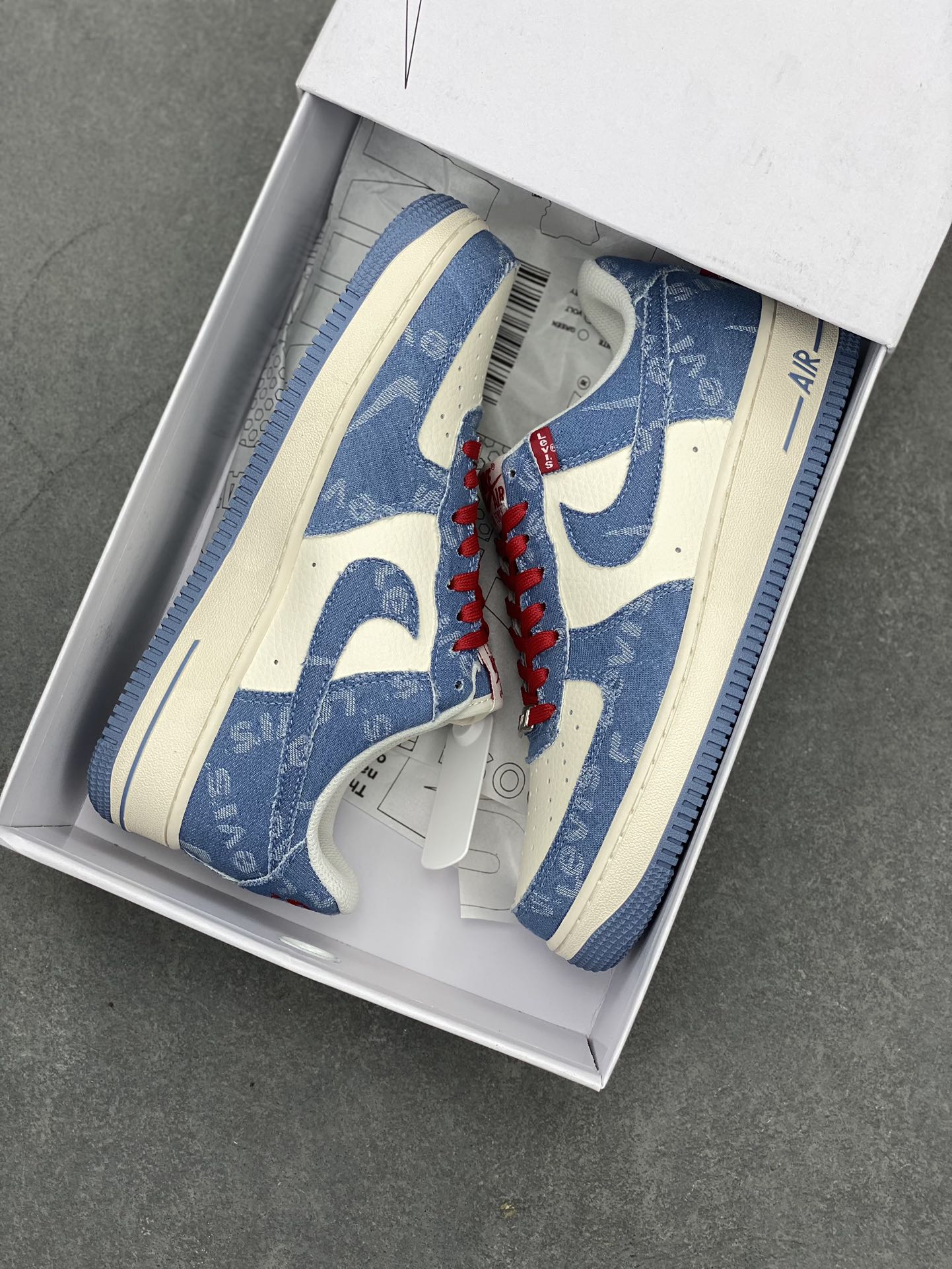 Nike Air Force 1 '07 Low Casual Sneakers - Blue Denim, Size 36-45 10 i1714077998 5891 5