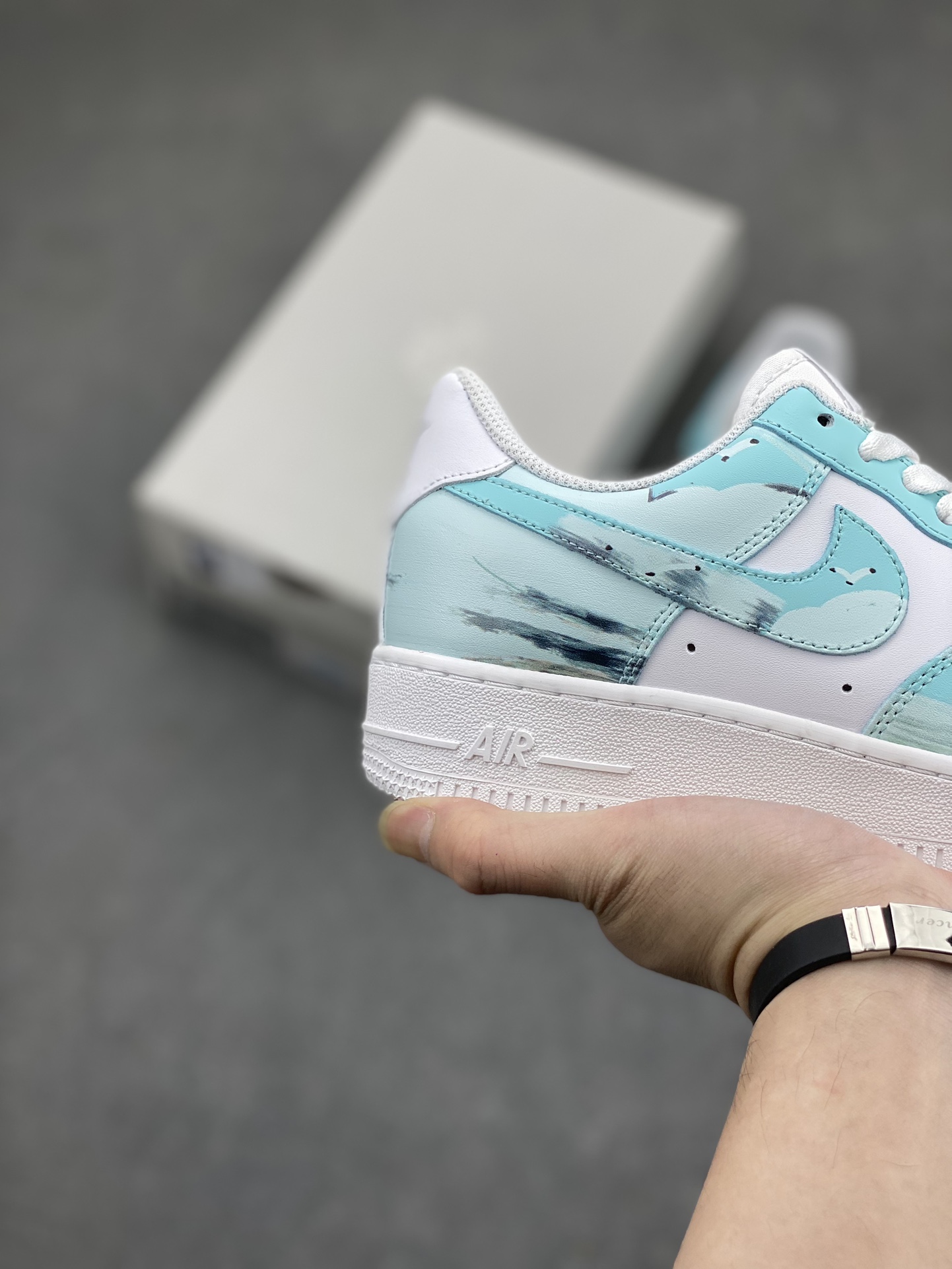 Nike Air Force 1 CW2288-111 Custom Cloud-Themed Low-Top Sneakers 6 i1714078855 5972 3