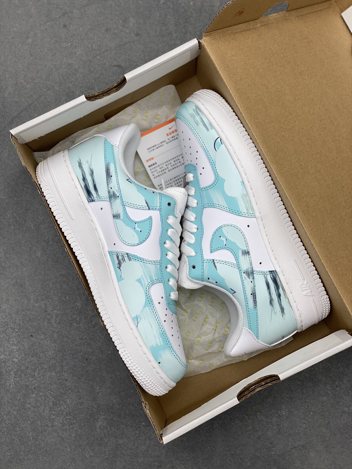Nike Air Force 1 CW2288-111 Custom Cloud-Themed Low-Top Sneakers 10 i1714078855 9929 7