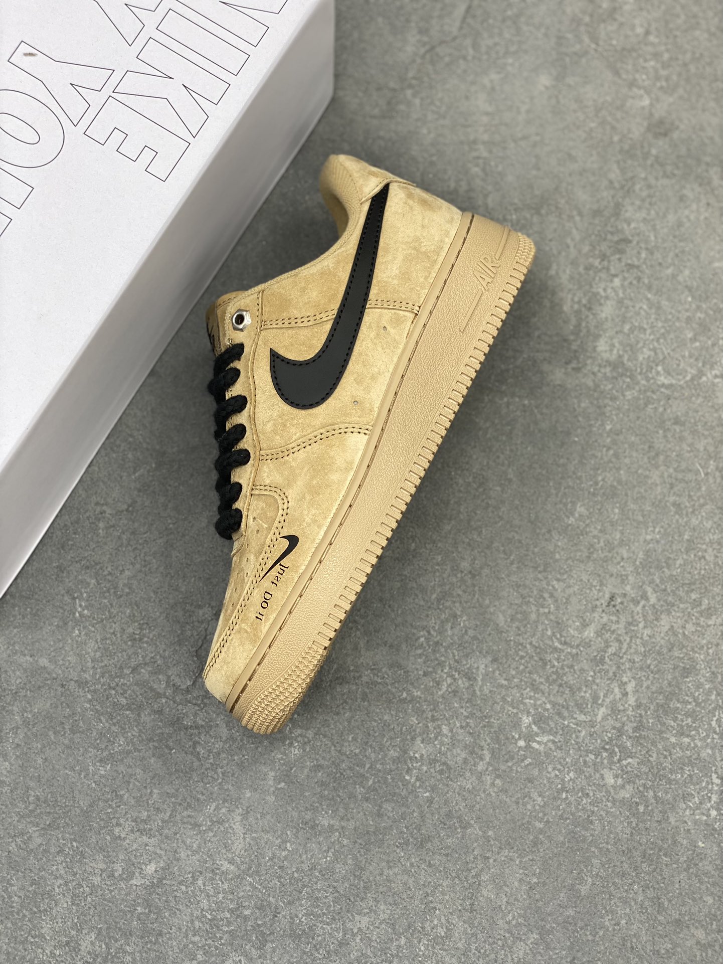 Nike Air Force 1 '07 Low: Custom Tan Leather Casual Sneakers, All-Day Comfort 8 i1714161185 3912 1