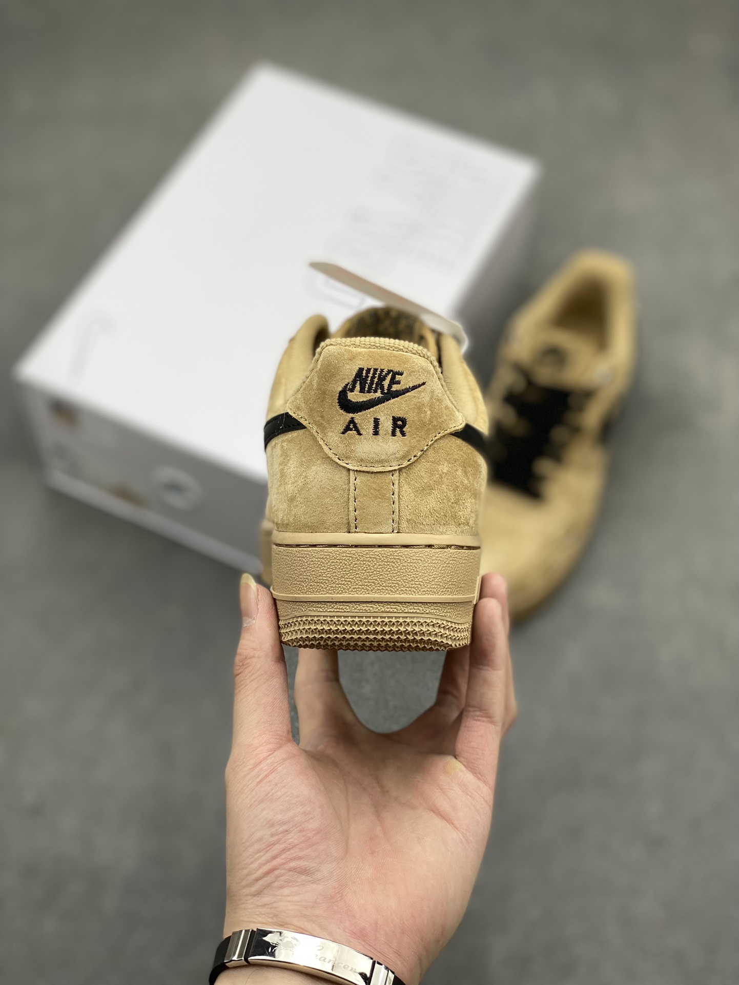 Nike Air Force 1 '07 Low: Custom Tan Leather Casual Sneakers, All-Day Comfort 5 i1714161185 4608 6