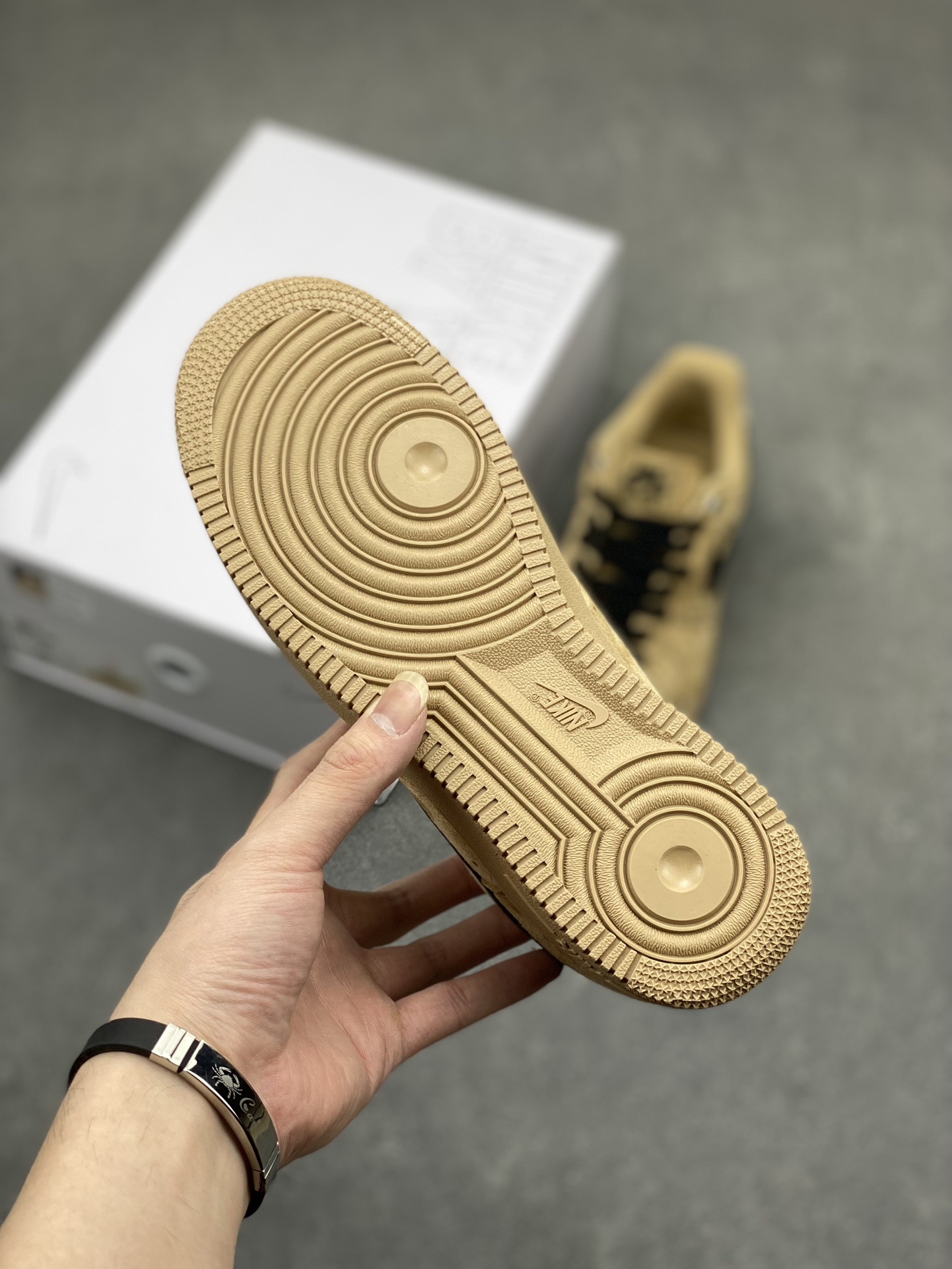 Nike Air Force 1 '07 Low: Custom Tan Leather Casual Sneakers, All-Day Comfort 7 i1714161185 6335 0