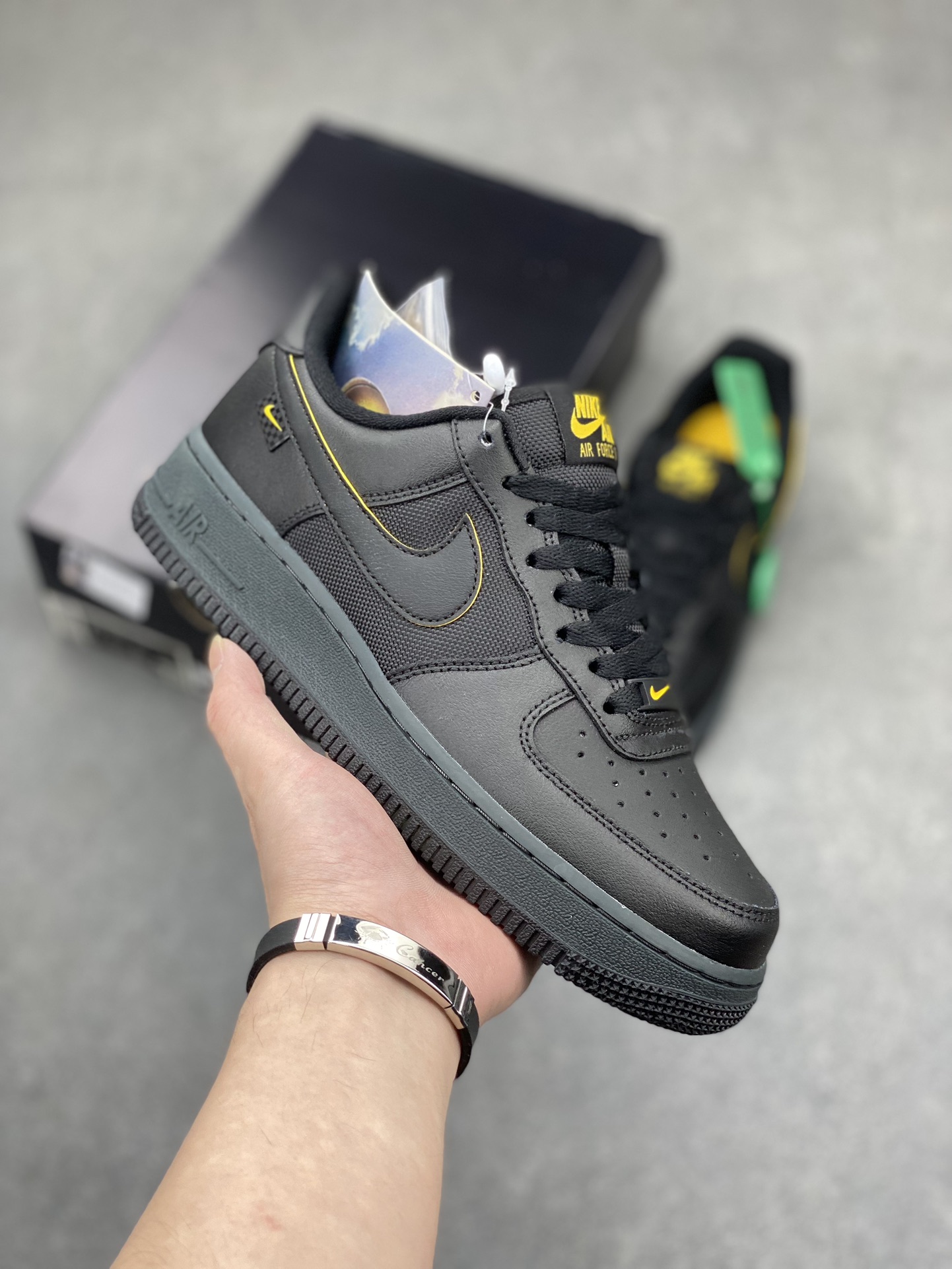 Nike Air Force 1 '07 Low Black/Gold Casual Sneakers FZ4617-001 2 i1714161249 7036 1