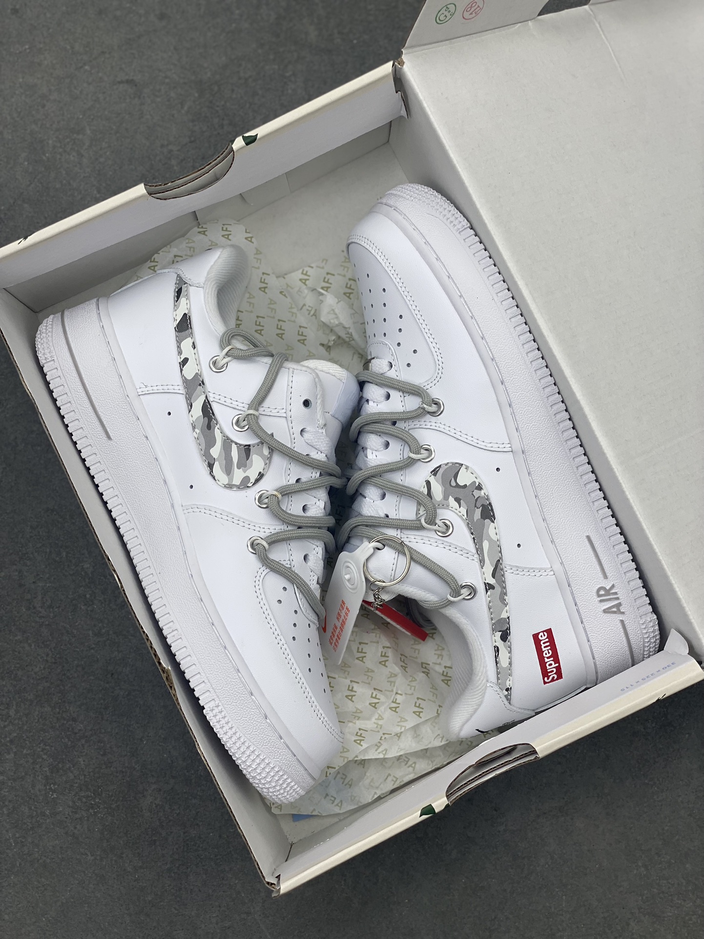 Supreme x Nike Air Force 1 Low 'Box Logo' Custom Camo Print Sneakers 10 i1714338811 9346 0