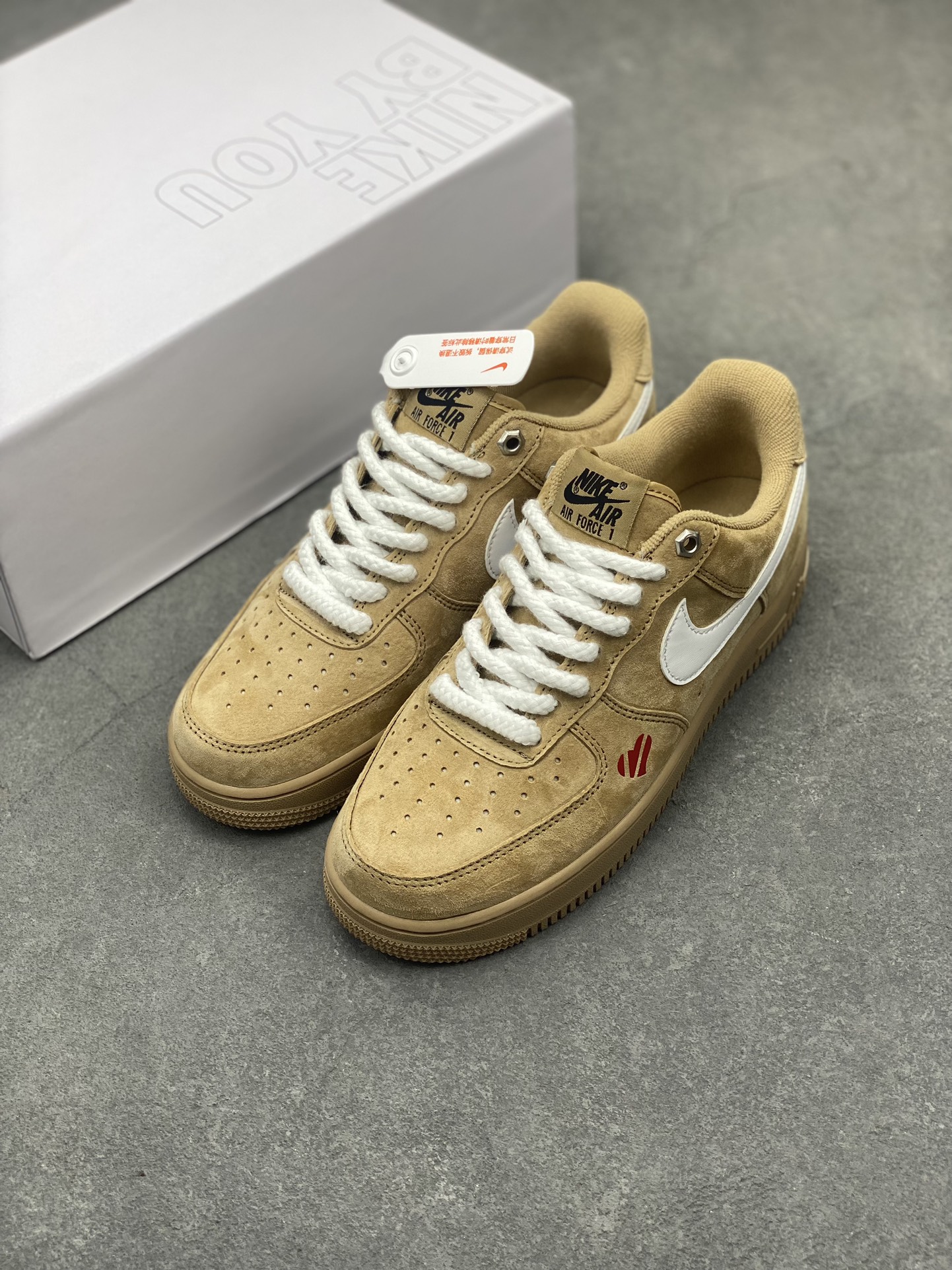 Nike Air Force 1 '07 Low Casual Sneakers - CW2288-111 (Wheat/White) 9 i1714338857 1579 0