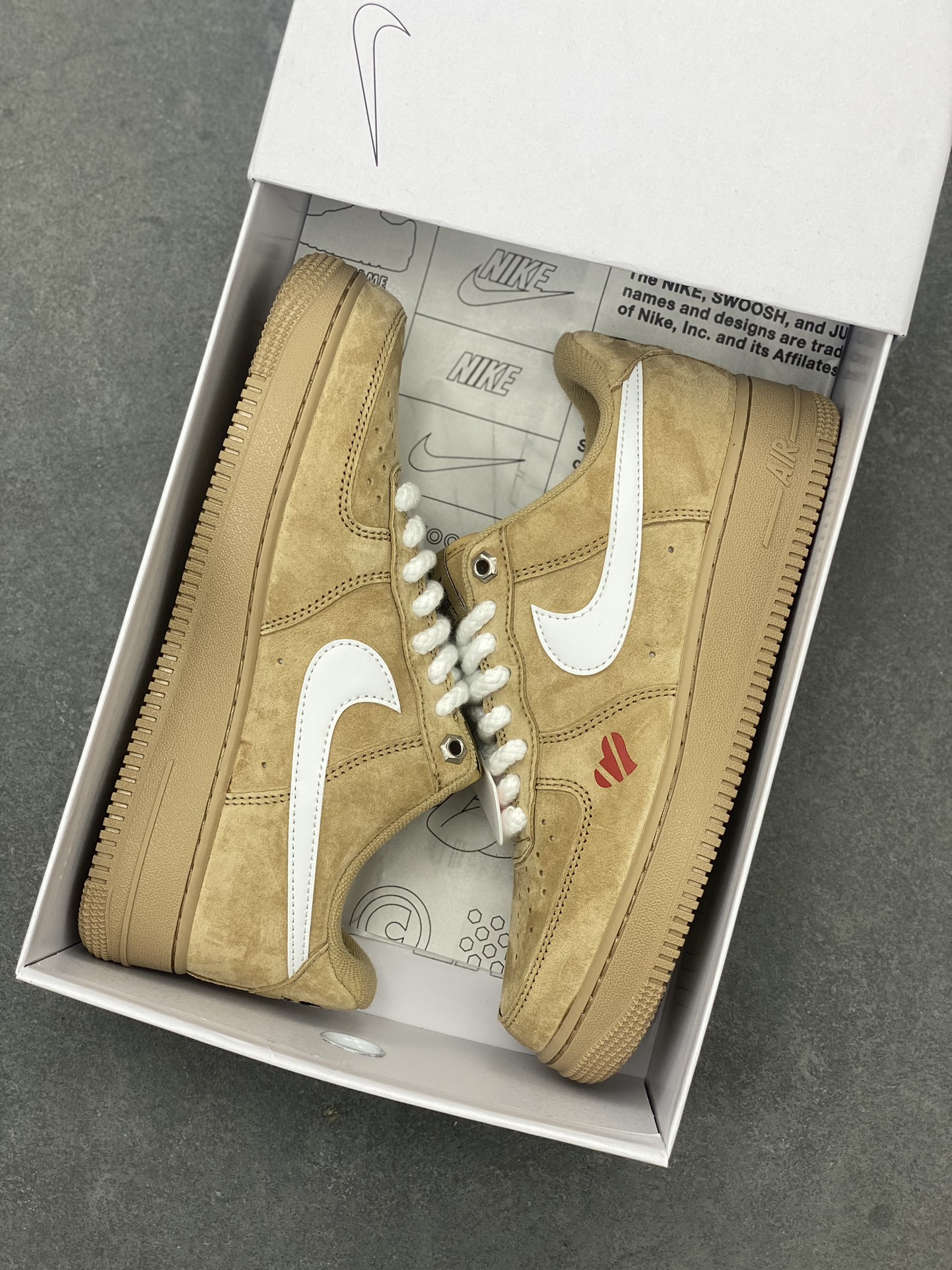Nike Air Force 1 '07 Low Casual Sneakers - CW2288-111 (Wheat/White) 10 i1714338857 1622 0