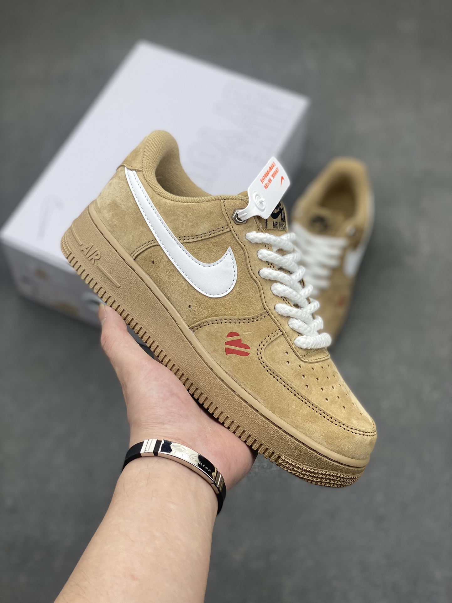 Nike Air Force 1 '07 Low Casual Sneakers - CW2288-111 (Wheat/White) 2 i1714338857 3410 0