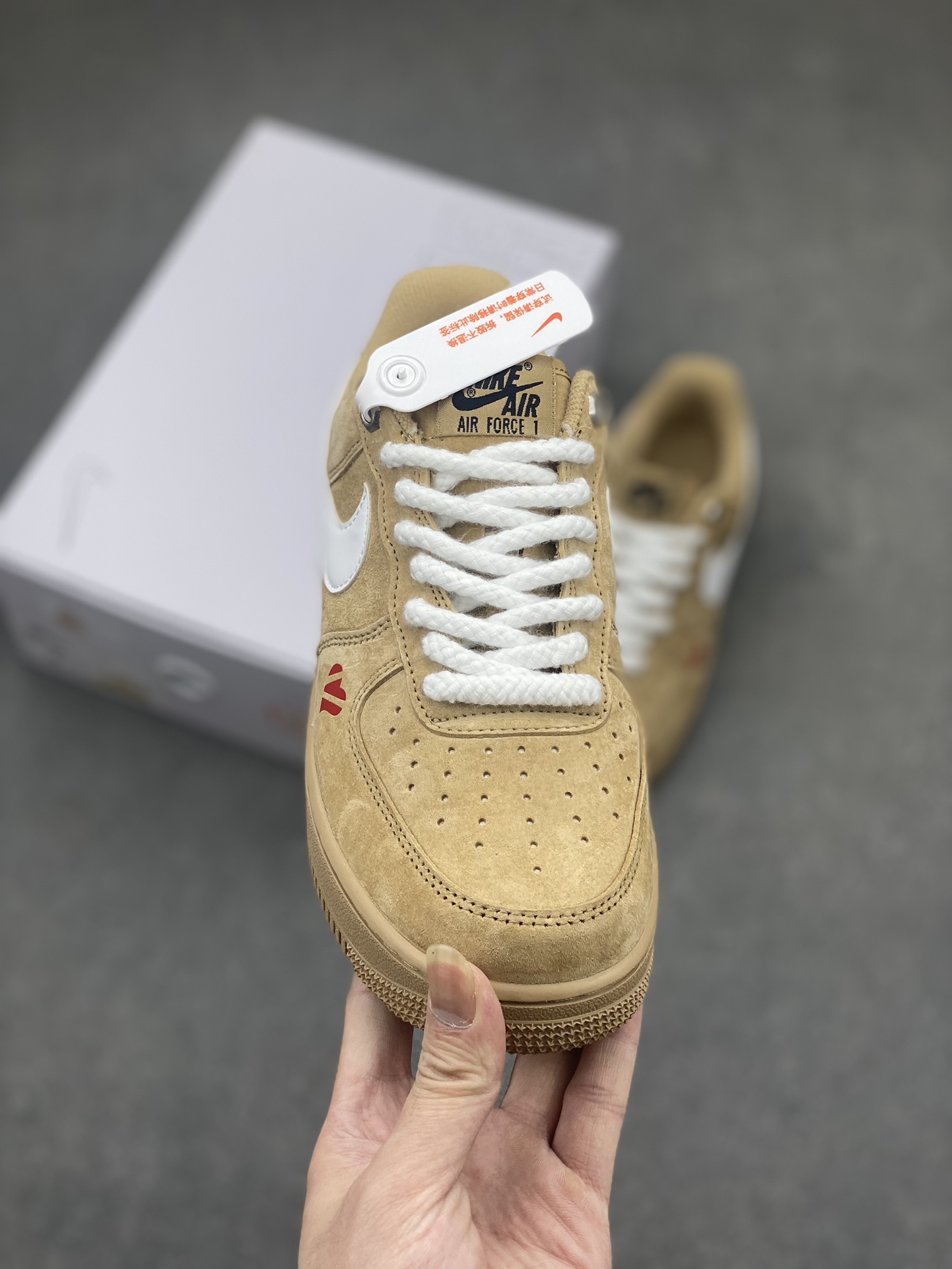 Nike Air Force 1 '07 Low Casual Sneakers - CW2288-111 (Wheat/White) 3 i1714338857 7521 0