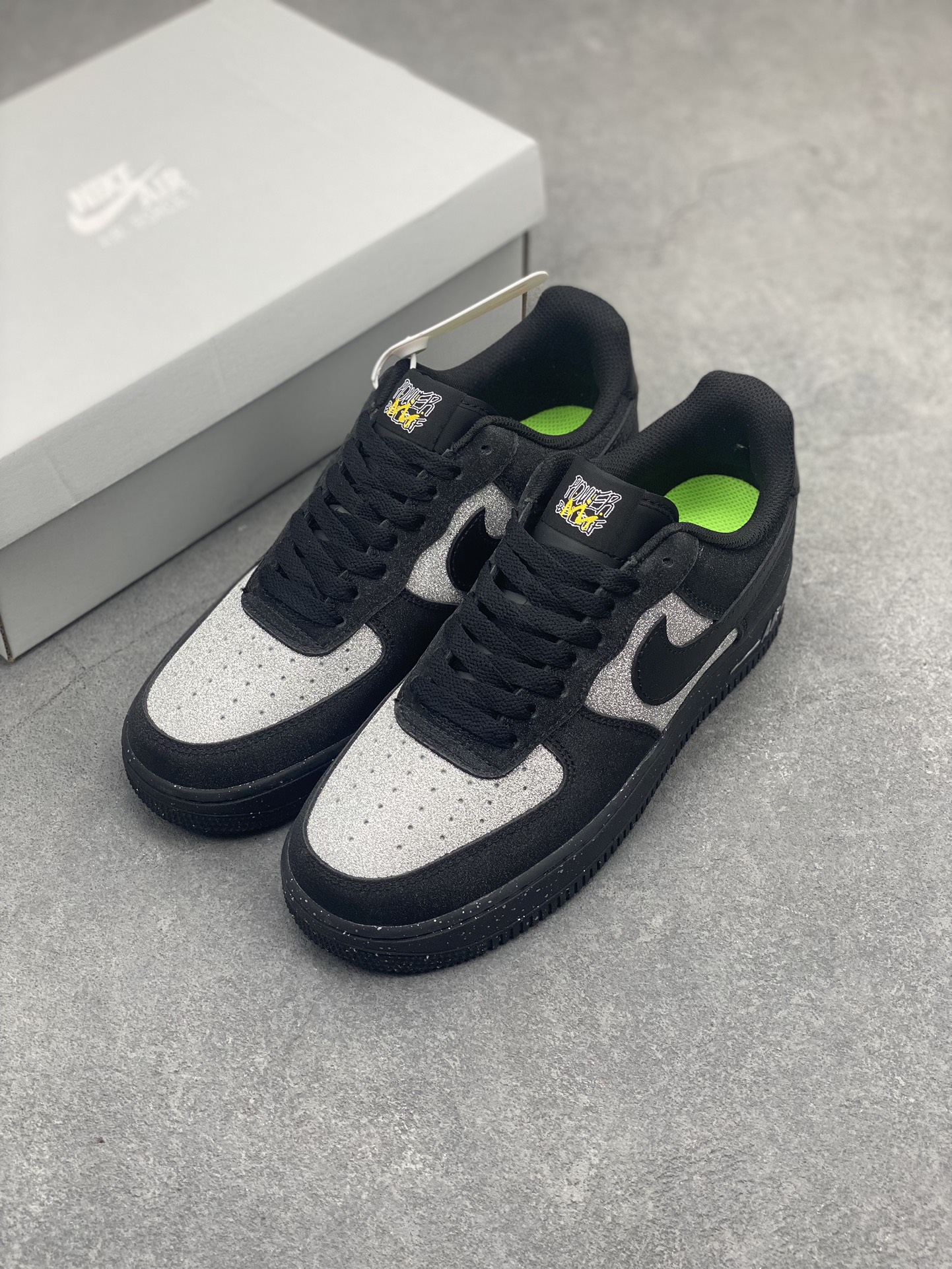 Nike Air Force 1 Low Black Silver Starry Sky - Premium Comfort & Style 9 i1714339060 8128 0