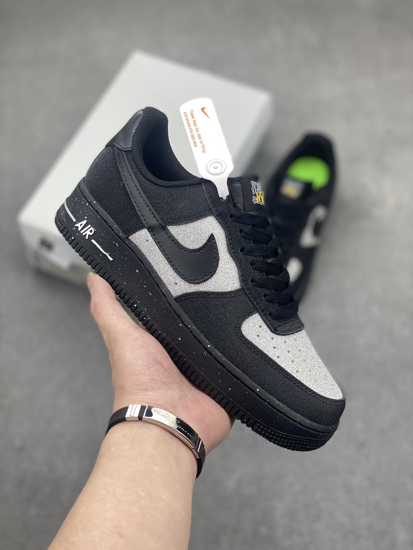 Nike Air Force 1 Low Black Silver Starry Sky - Premium Comfort & Style 2 i1714339060 8775 0