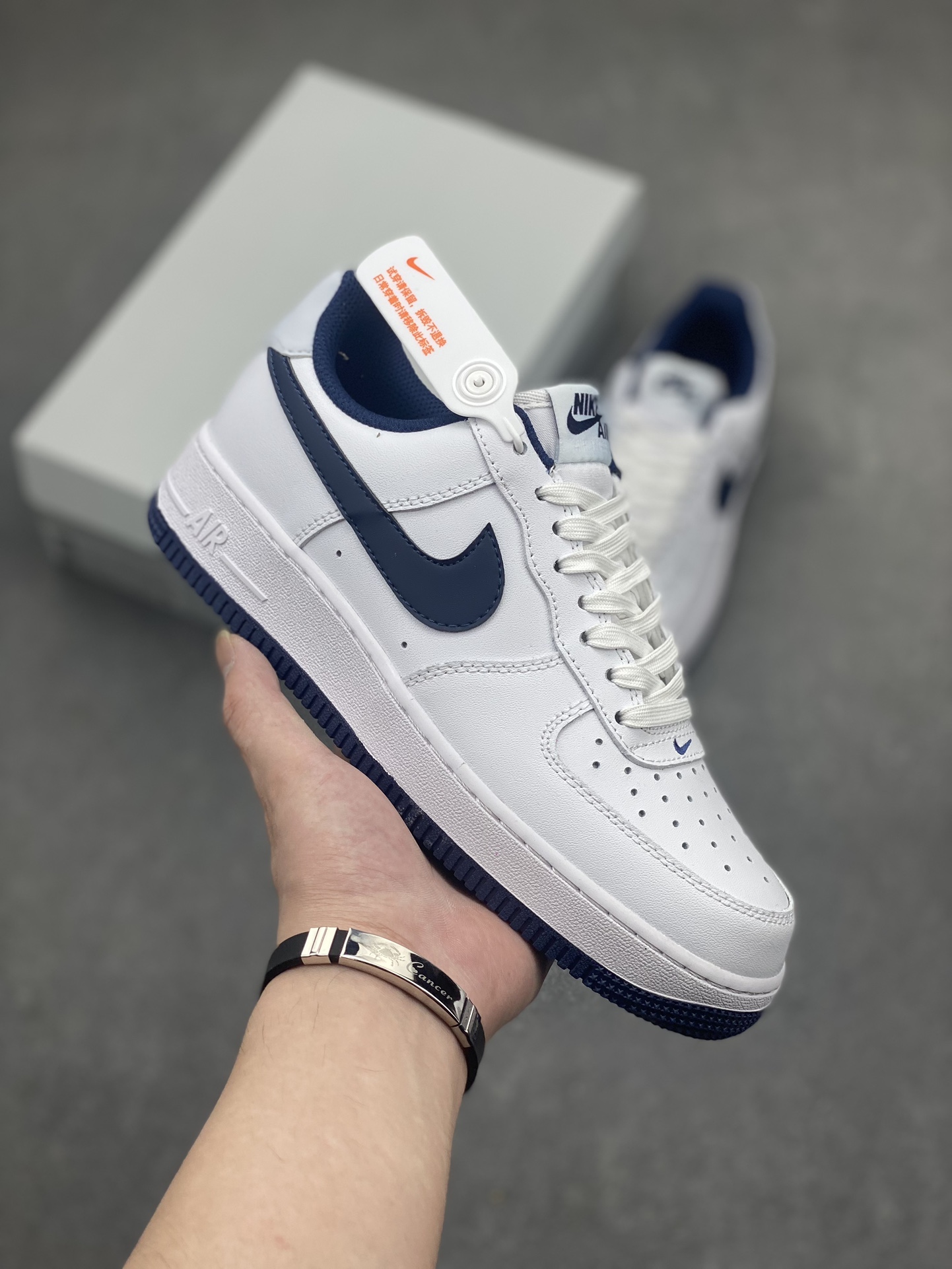 Nike Air Force 1 Low '07 White Deep Blue Casual Sneakers FV5948-104 2 i1714340531 6571 0