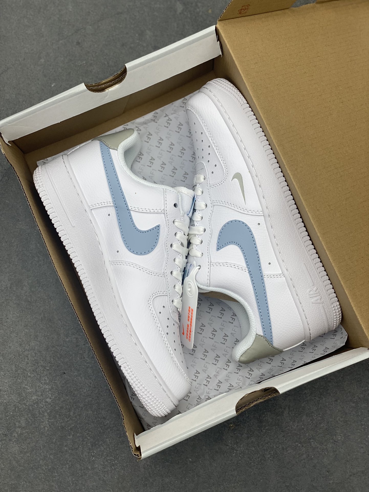 Nike Air Force 1 Low '07 White Deep Blue Casual Sneakers HF0022-100 10 i1714340556 2567 4
