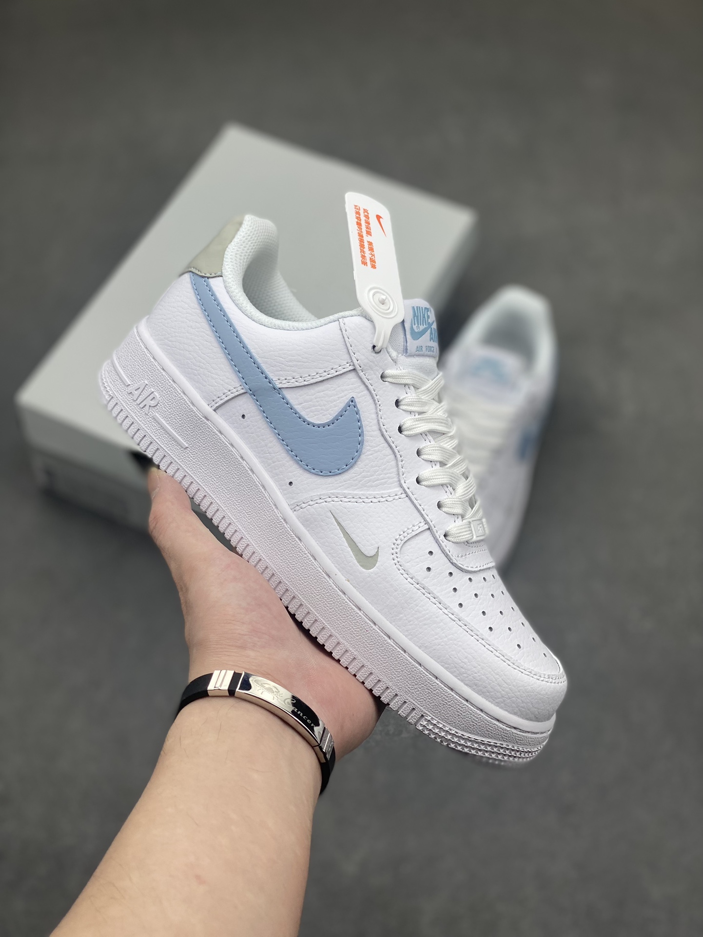 Nike Air Force 1 Low '07 White Deep Blue Casual Sneakers HF0022-100 2 i1714340556 2937 6