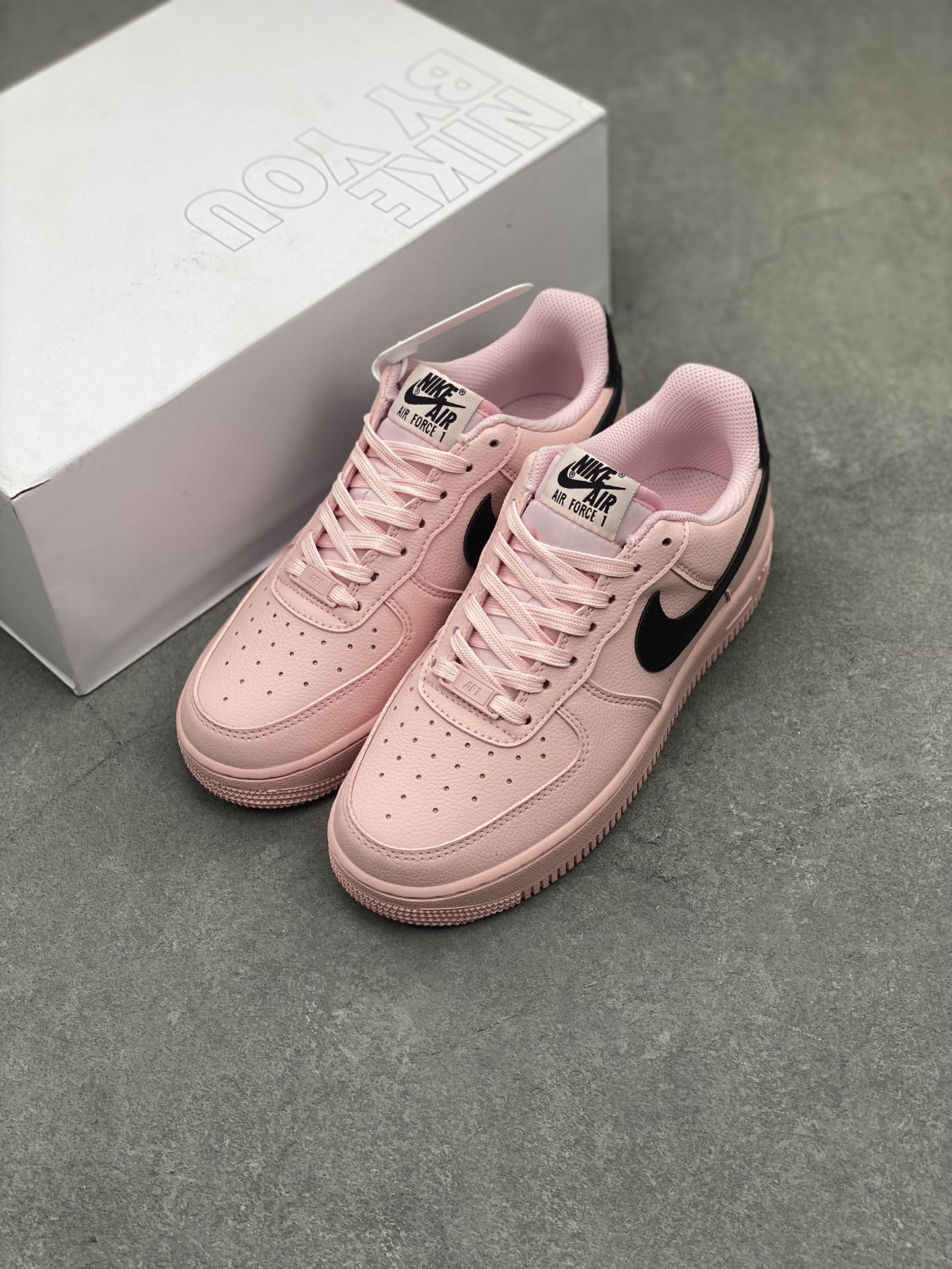 Nike Air Force 1 Low Pink/Black Casual Shoes CW2288-111 - Size 36 to 45 9 i1714426997 6932 4