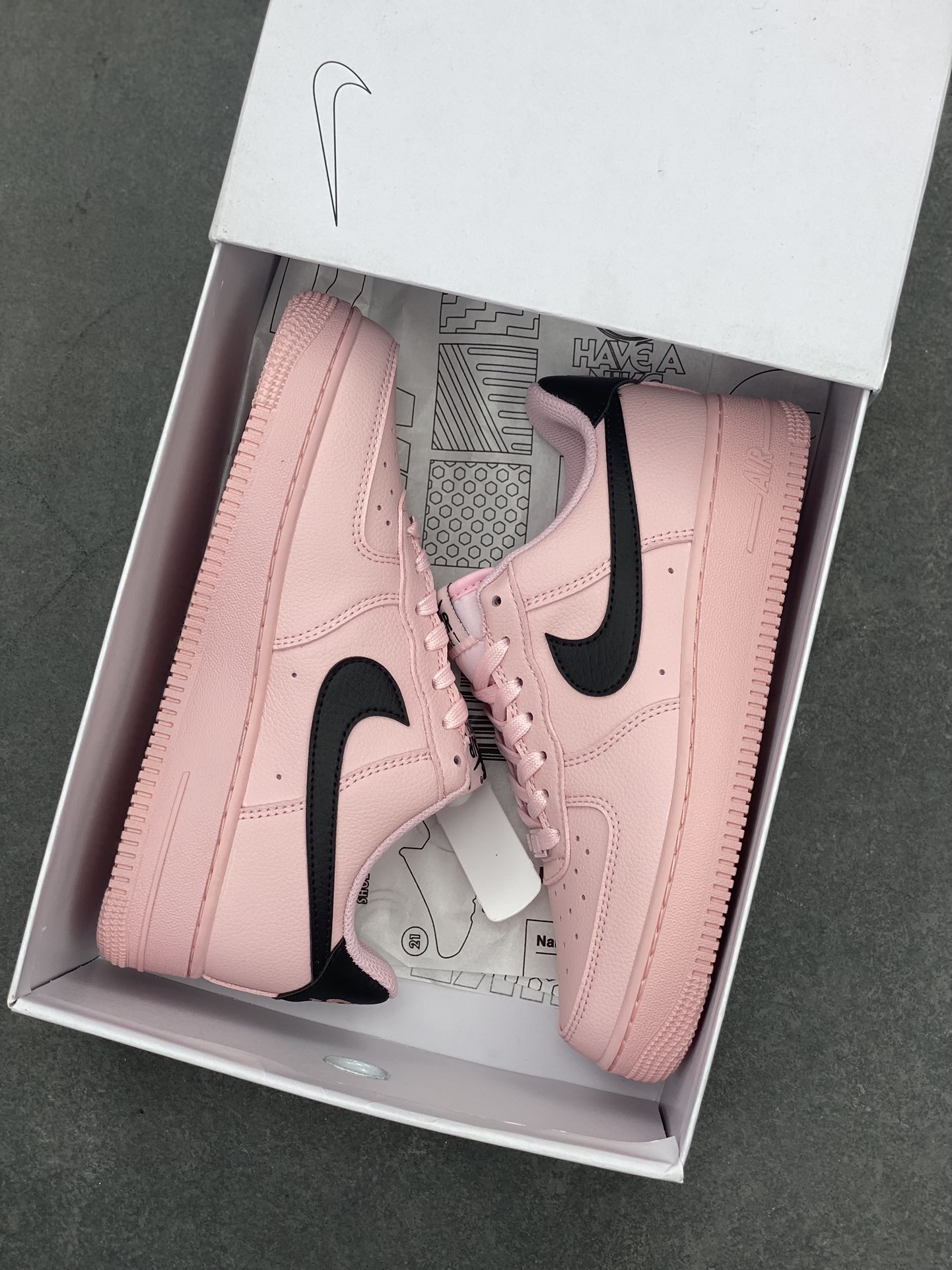 Nike Air Force 1 Low Pink/Black Casual Shoes CW2288-111 - Size 36 to 45 10 i1714426997 915 5