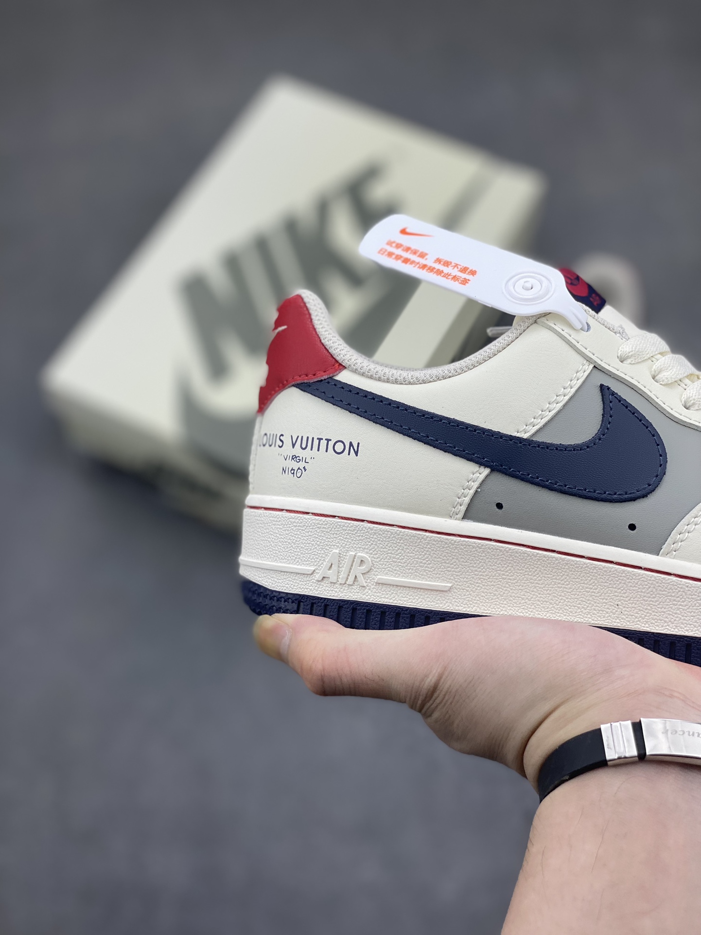 Nike Air Force 1 '07 Low Louis Vuitton Collab Sneakers - Blue/Red Limited 6 i1714427169 9155 0