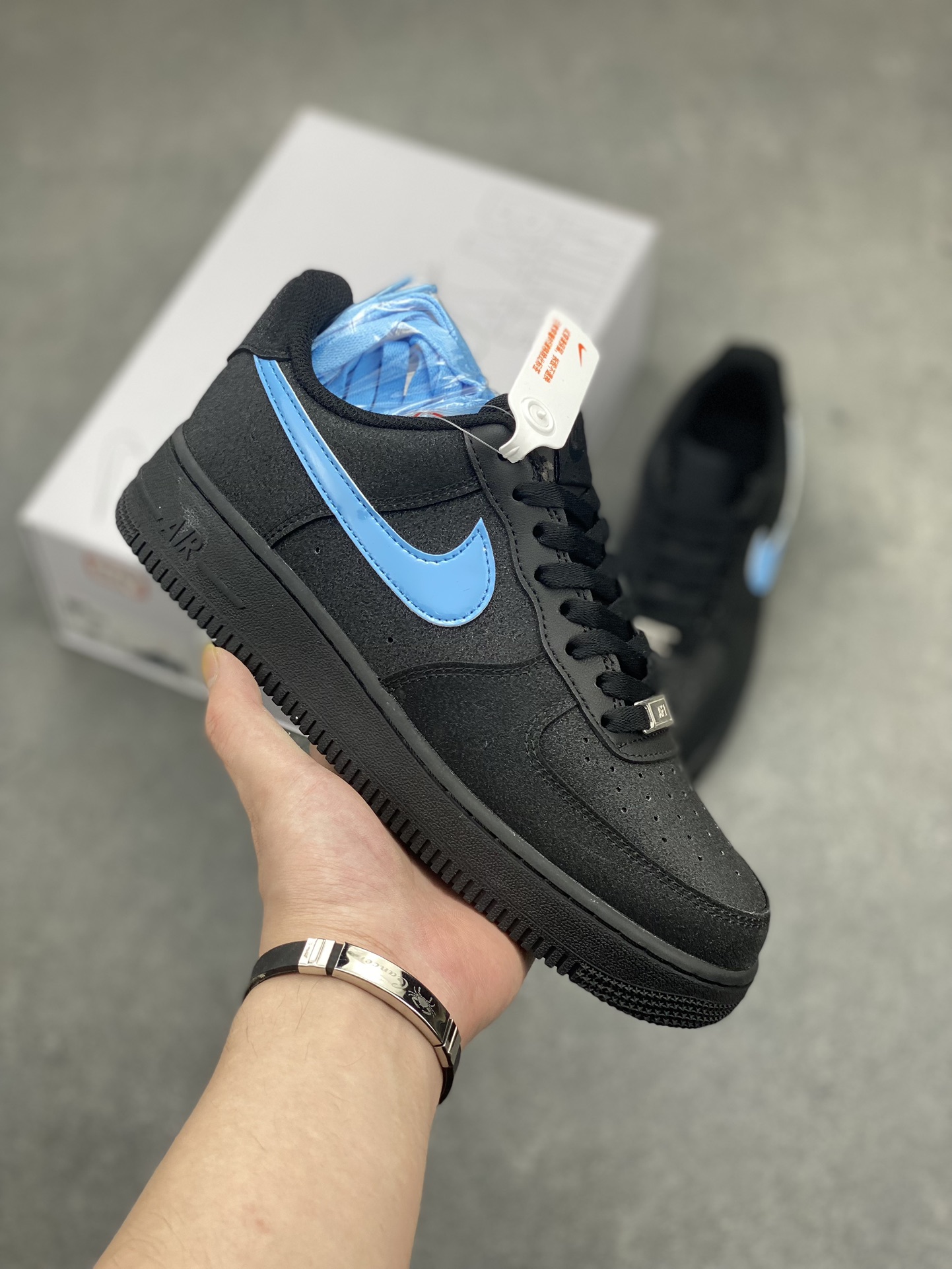 Nike Air Force 1 Low Black/Blue Casual Sneakers - CW2288-111 2 i1714427326 1194 7