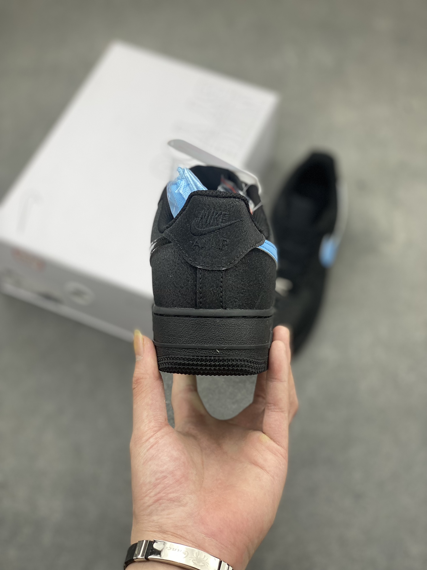 Nike Air Force 1 Low Black/Blue Casual Sneakers - CW2288-111 5 i1714427326 2783 4