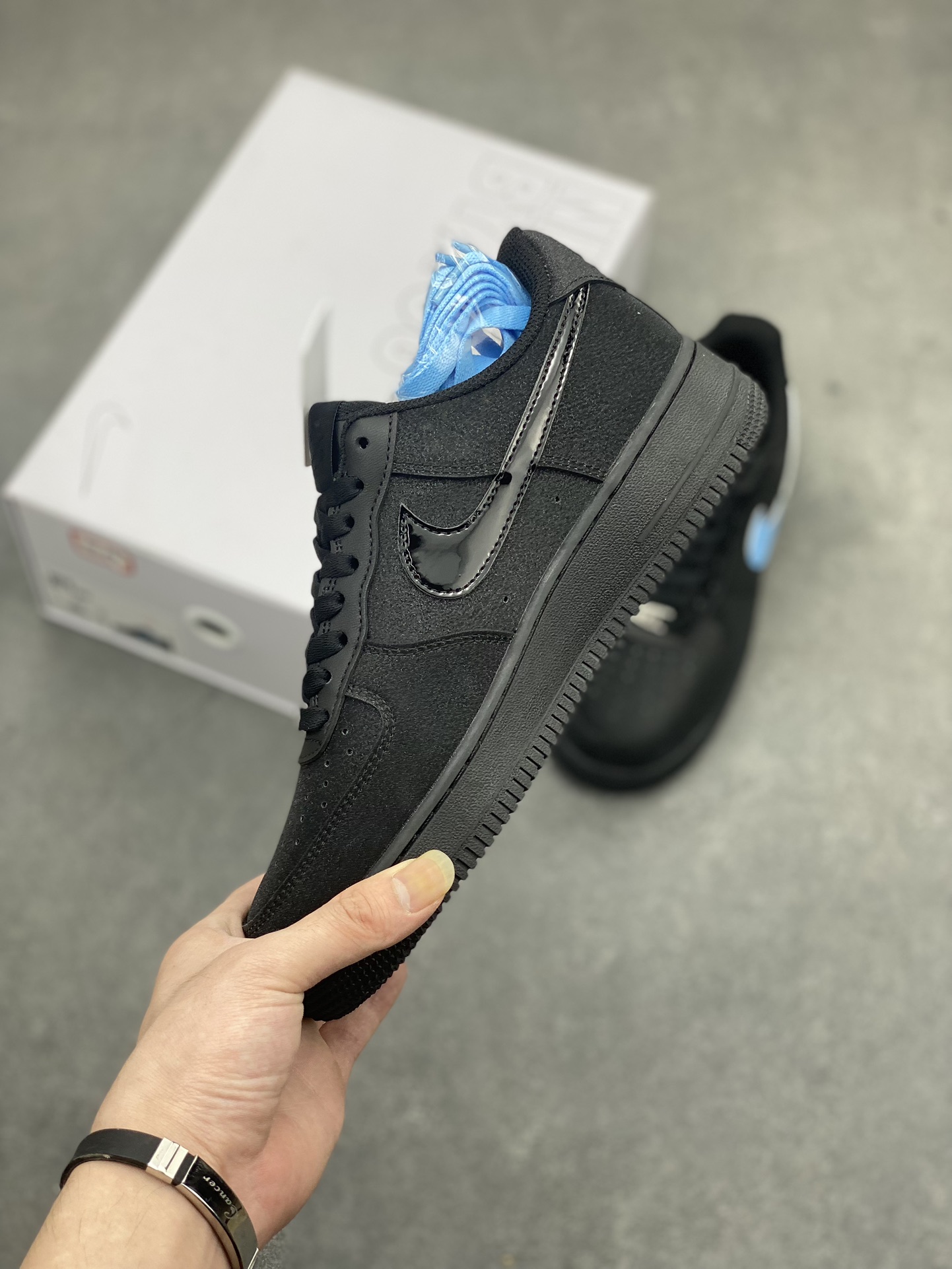 Nike Air Force 1 Low Black/Blue Casual Sneakers - CW2288-111 4 i1714427326 3221 2