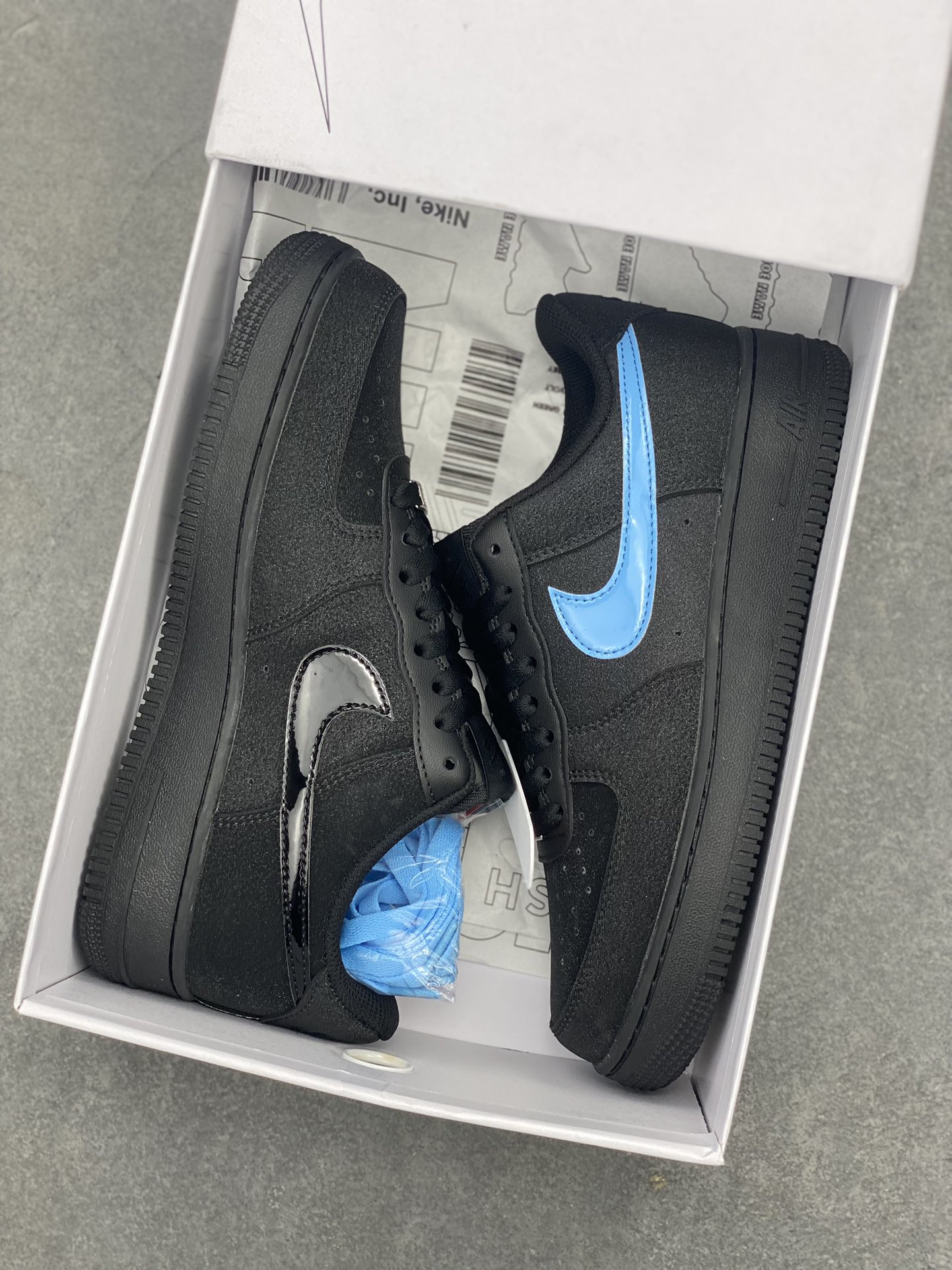 Nike Air Force 1 Low Black/Blue Casual Sneakers - CW2288-111 10 i1714427326 4297 0