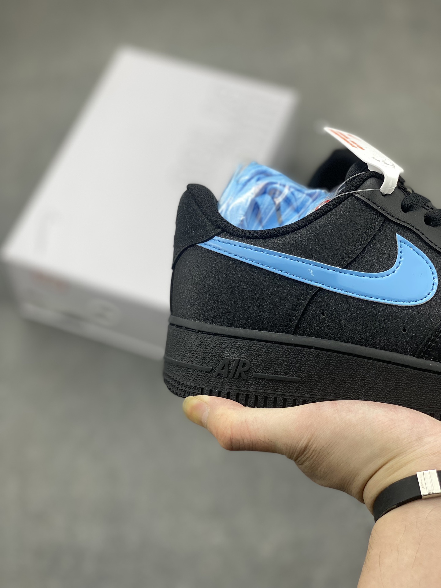 Nike Air Force 1 Low Black/Blue Casual Sneakers - CW2288-111 6 i1714427326 8709 3
