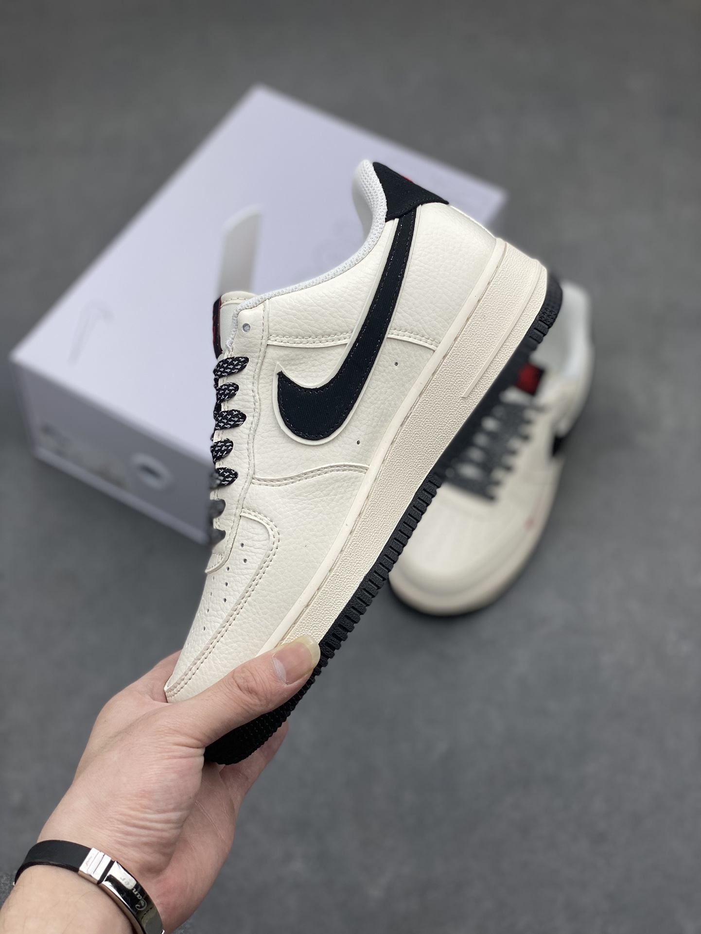 Nike Air Force 1 '07 Low Custom Sneakers - Supreme Balenciaga Edition 4 i1714669958 839 3