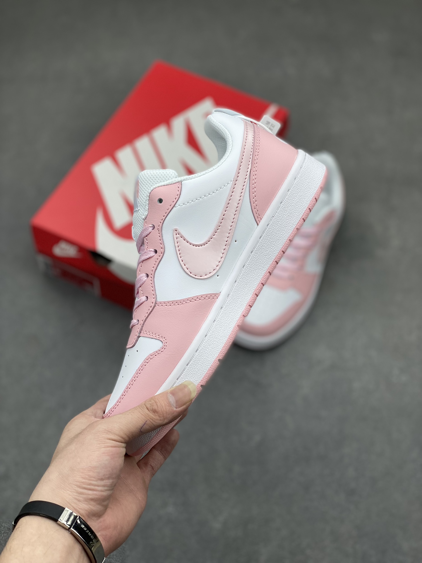 Nike Court Borough Low 2 FP Women's Casual Shoes - Pink/White Fashion Sneakers 4 i1714772144 2612 3