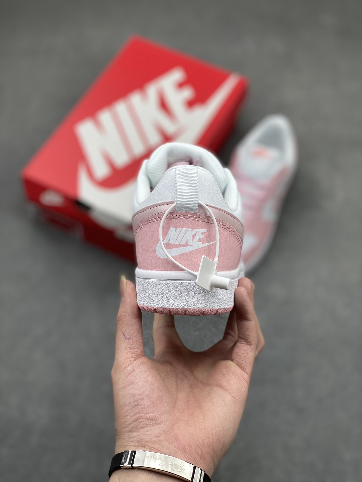 Nike Court Borough Low 2 FP Women's Casual Shoes - Pink/White Fashion Sneakers 5 i1714772144 3266 7