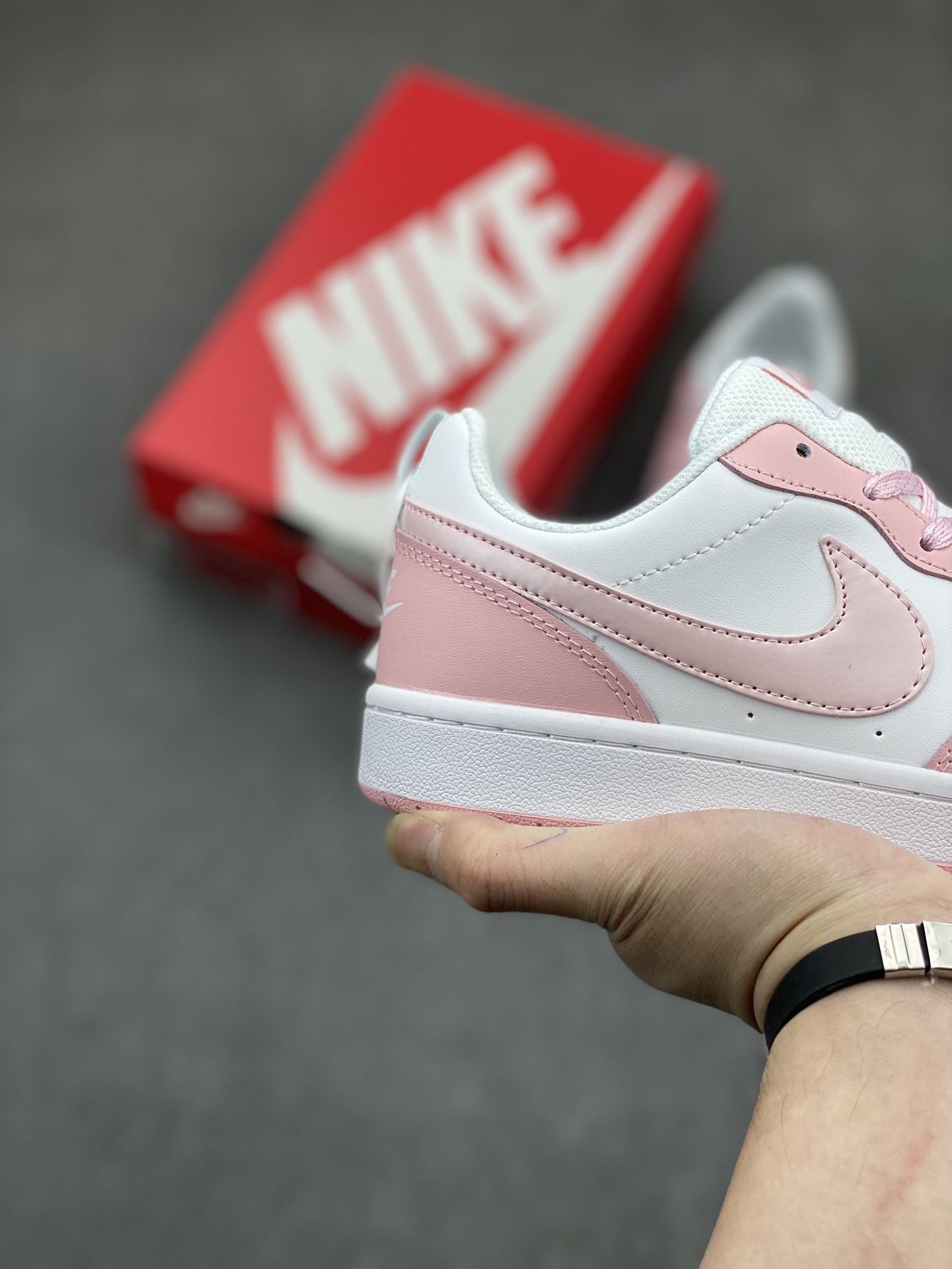 Nike Court Borough Low 2 FP Women's Casual Shoes - Pink/White Fashion Sneakers 6 i1714772144 4209 4