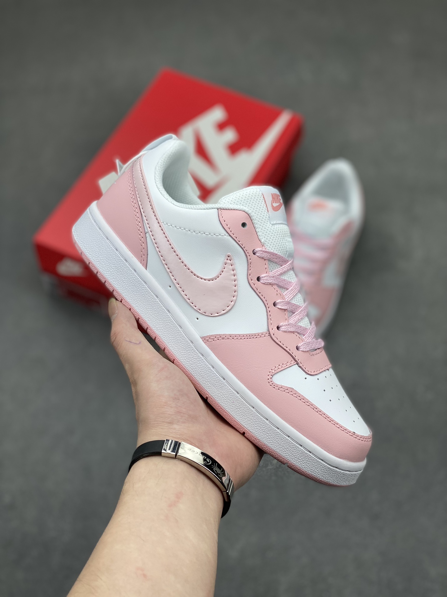 Nike Court Borough Low 2 FP Women's Casual Shoes - Pink/White Fashion Sneakers 2 i1714772144 6276 6